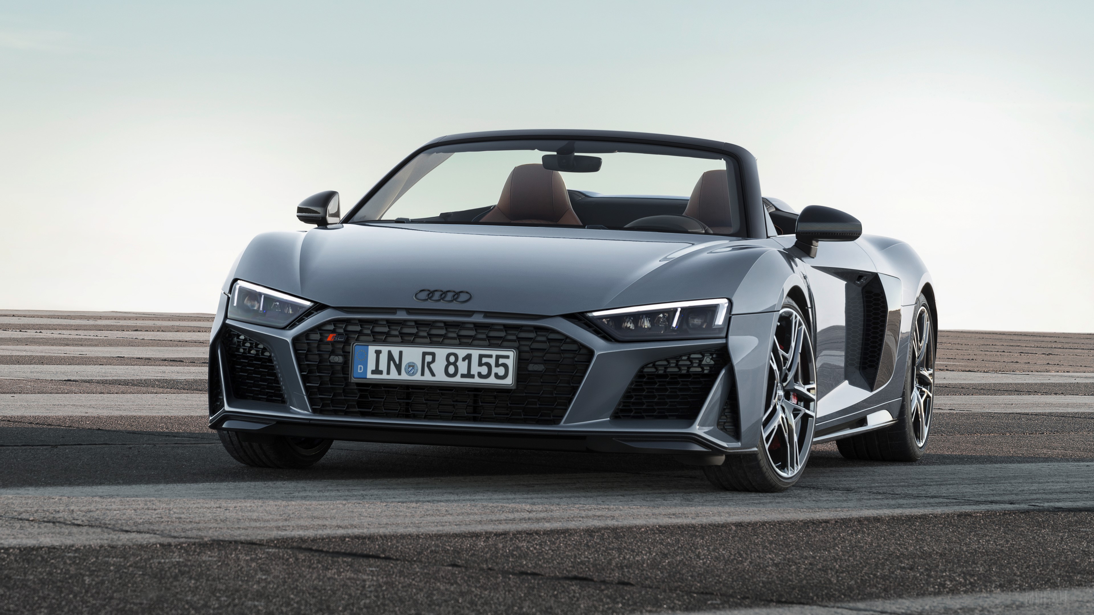 Audi R8 Spyder V10 2019 HD Wallpaper