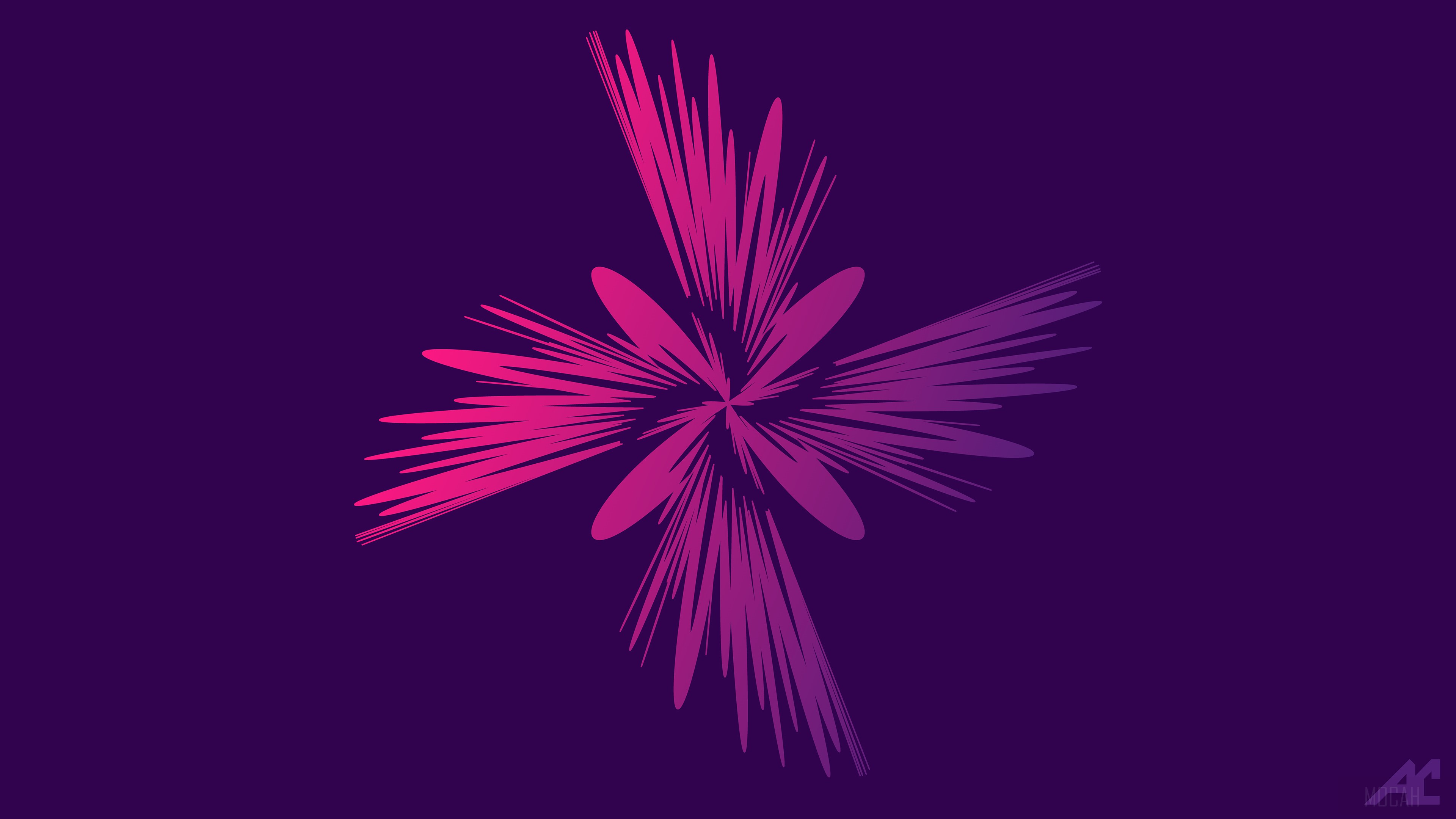 Abstract Flower Design 4K HD Wallpaper