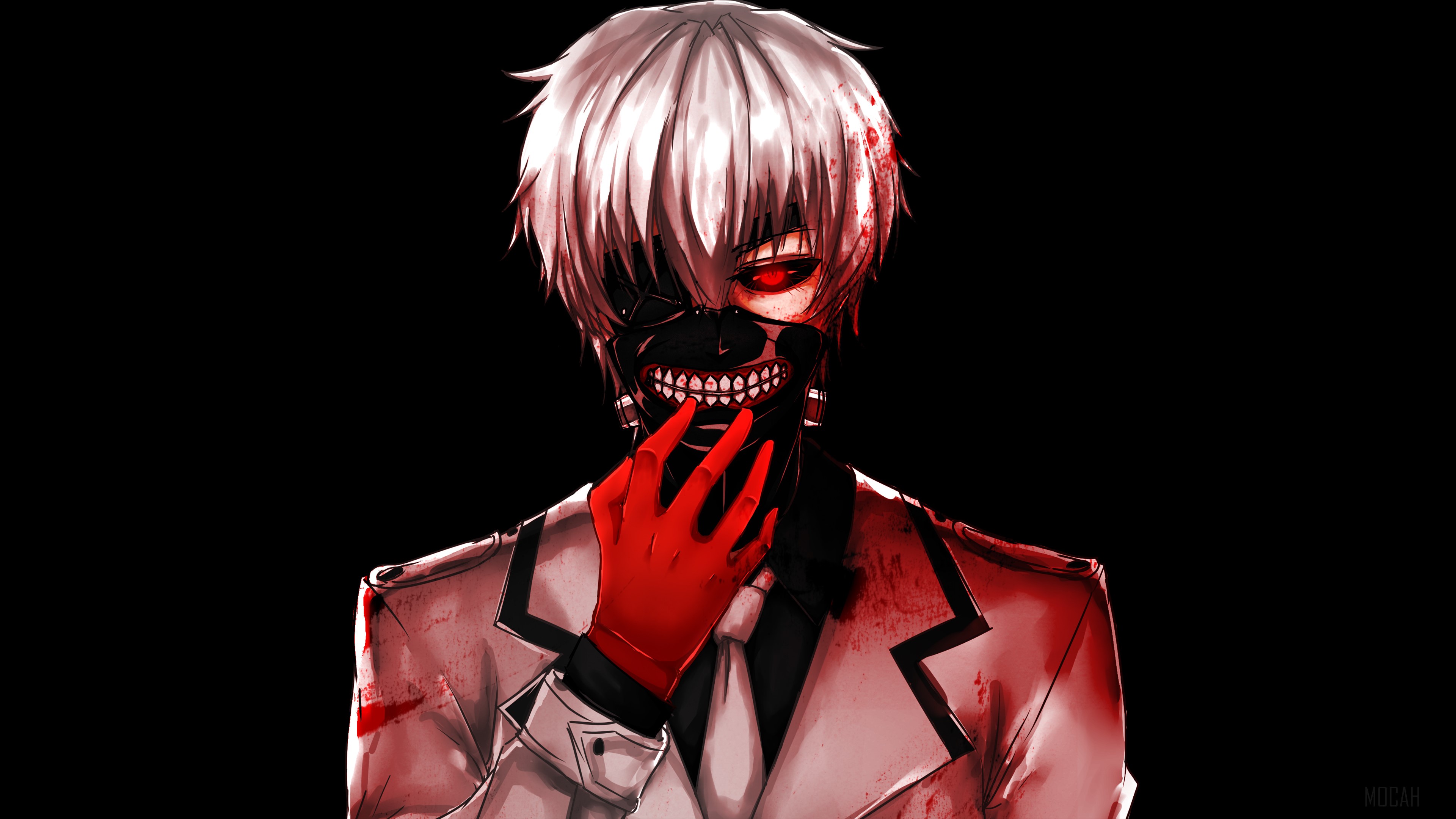 Kaneki Ken from Tokyo Ghoul Re 4K HD Wallpaper