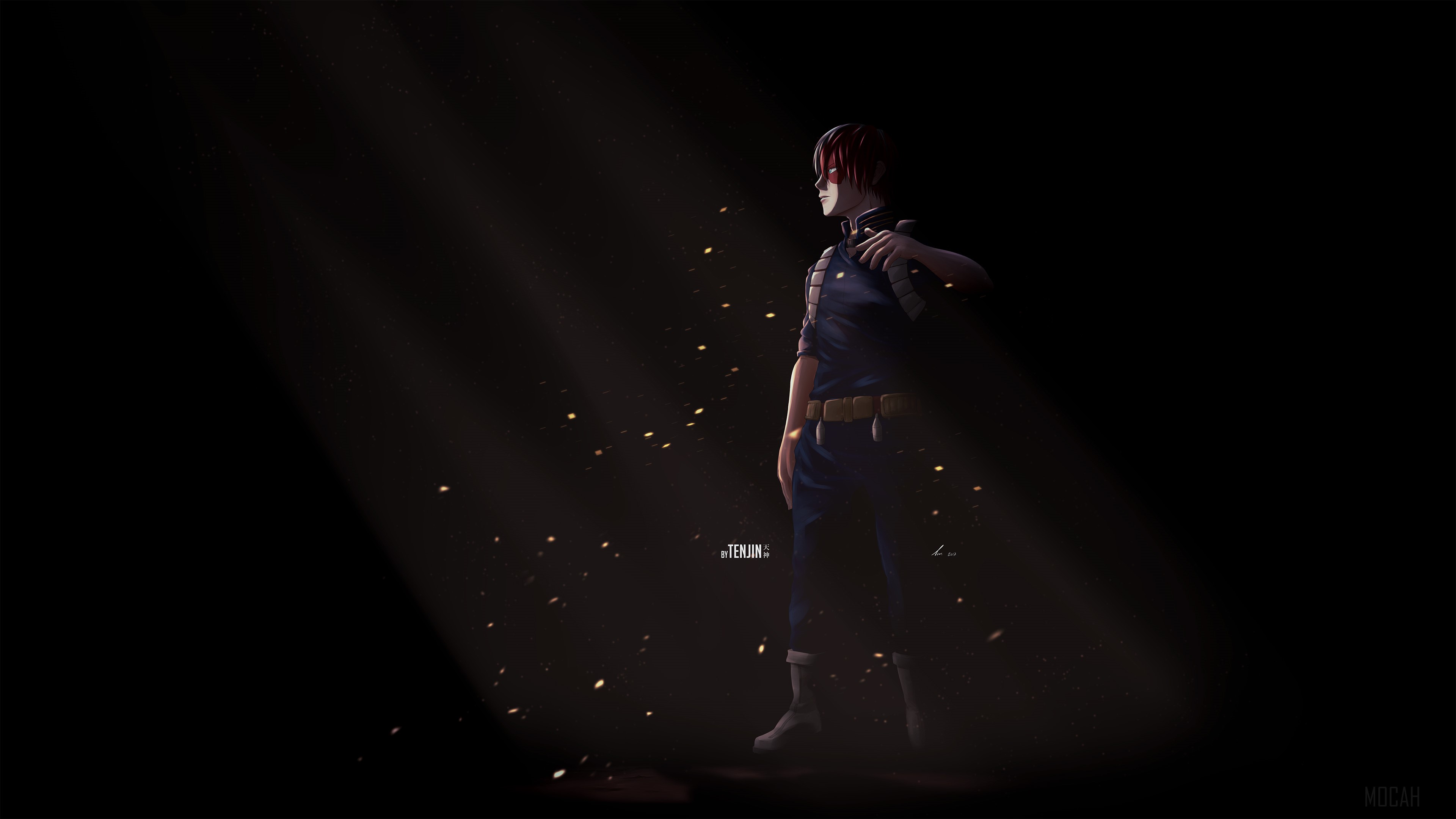 Shouto Todoroki from My Hero Academia 4K Art HD Wallpaper