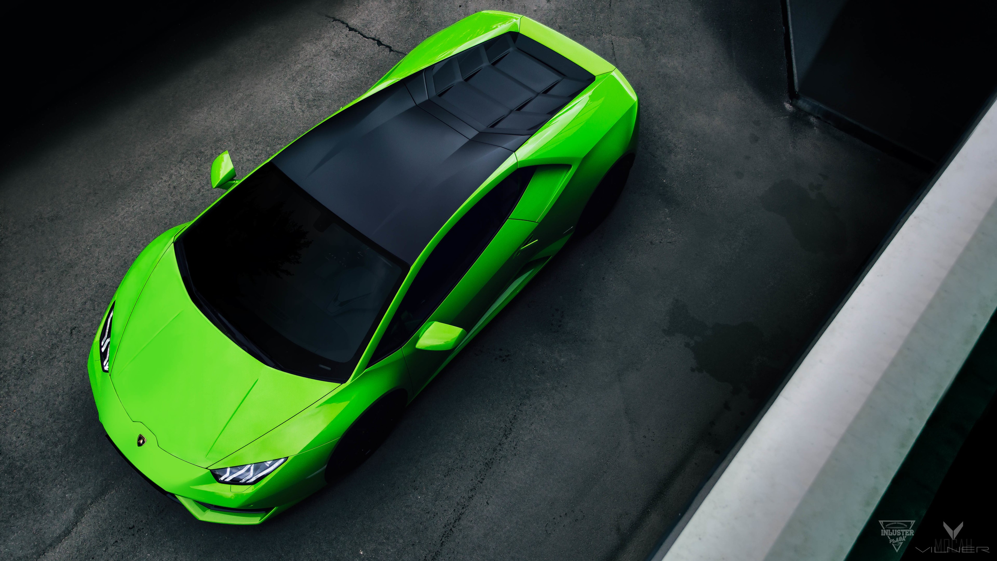 Green Lamborghini Huracan 4K HD Wallpaper