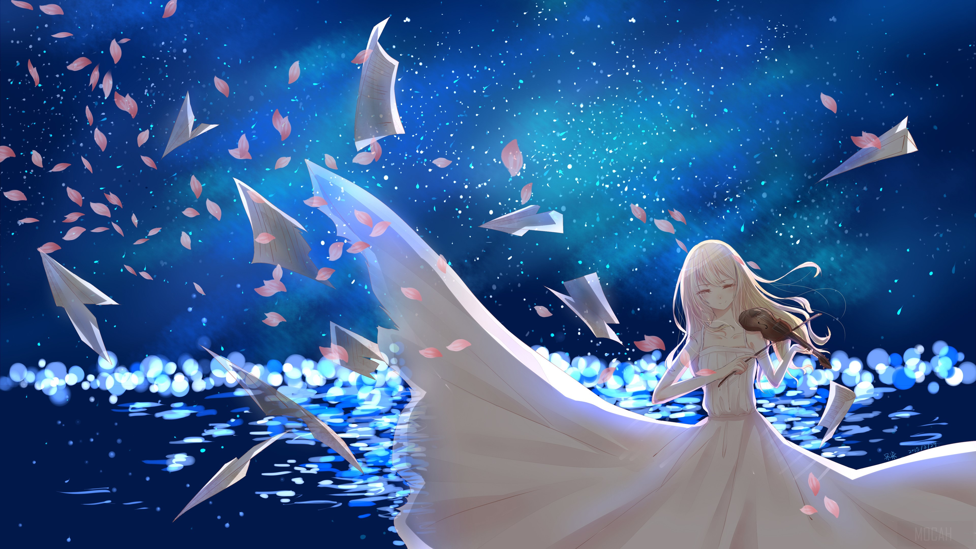 Kaori Miyazono from Your Lie In April 4K HD Wallpaper