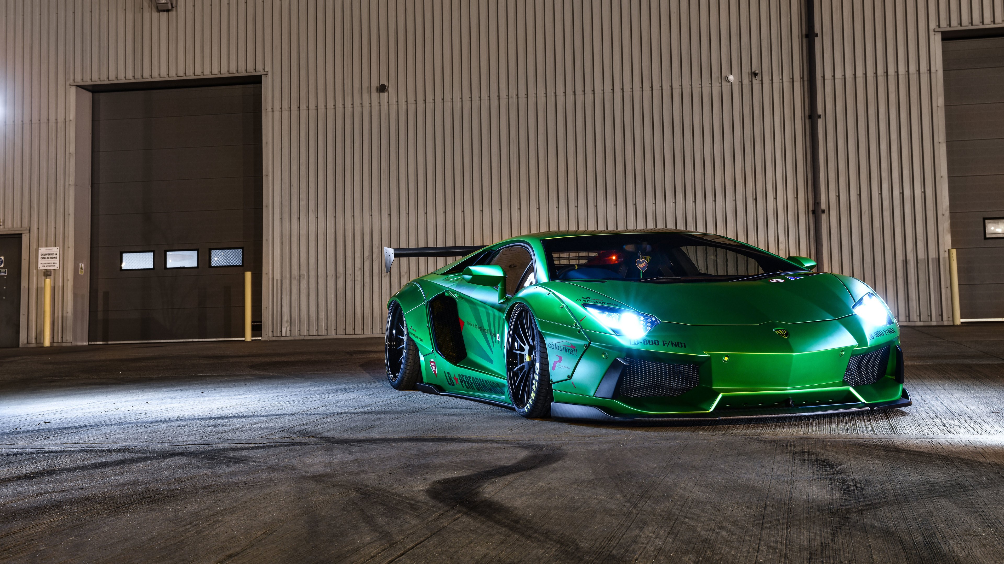 Green Lamborghini Aventador LP700 4K HD Wallpaper