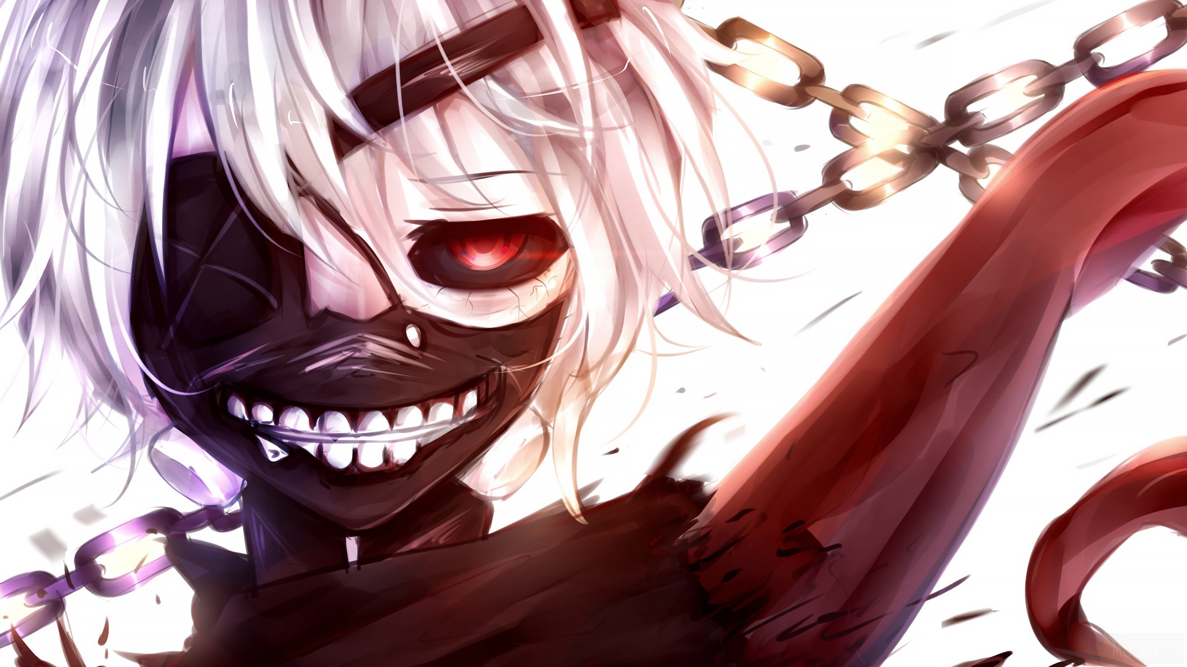 Ken Kaneki from Tokyo Ghoul 4K HD Wallpaper
