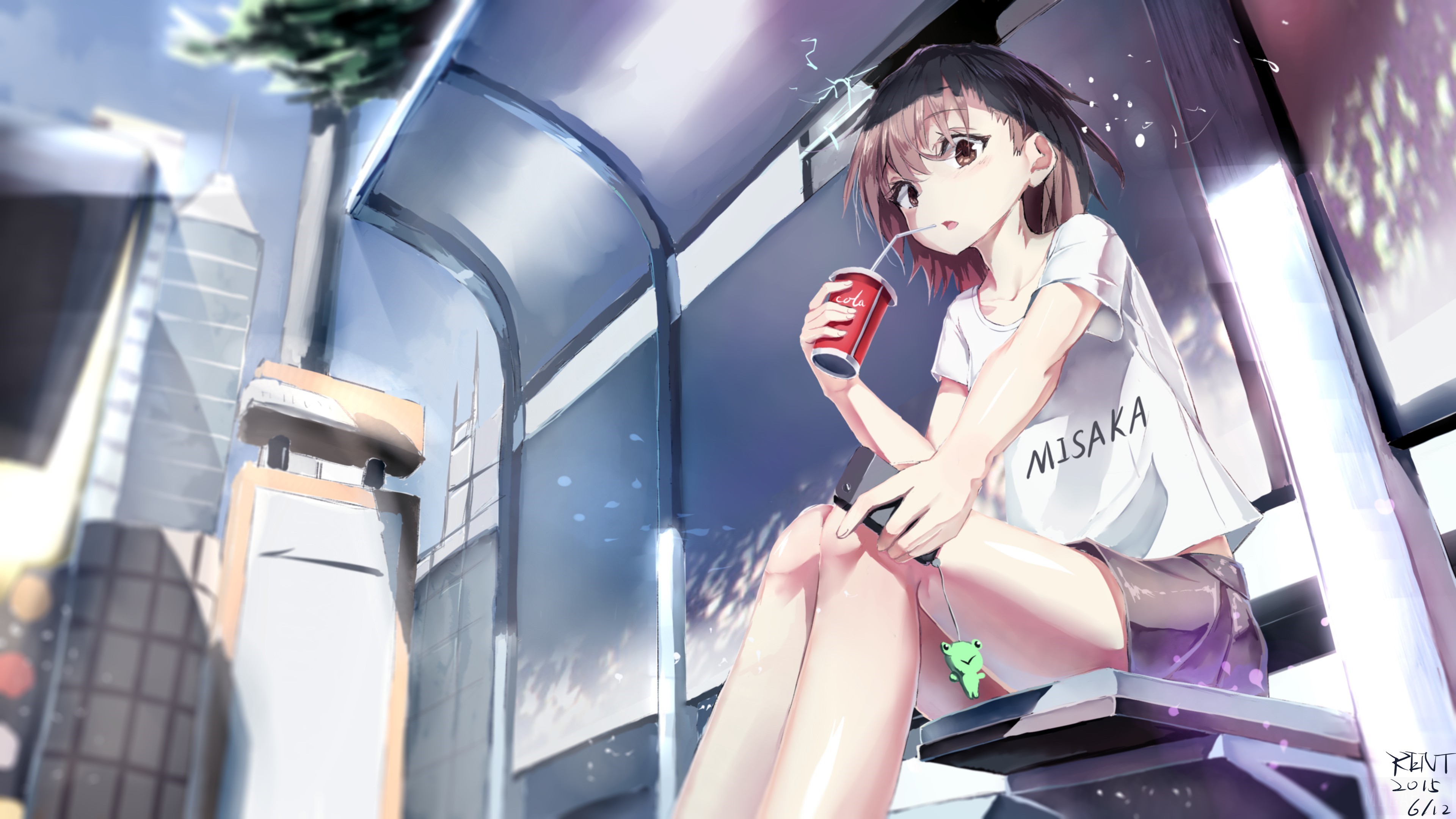 Misaka Mikoto from A Certain Scientific Railgun 4K HD Wallpaper
