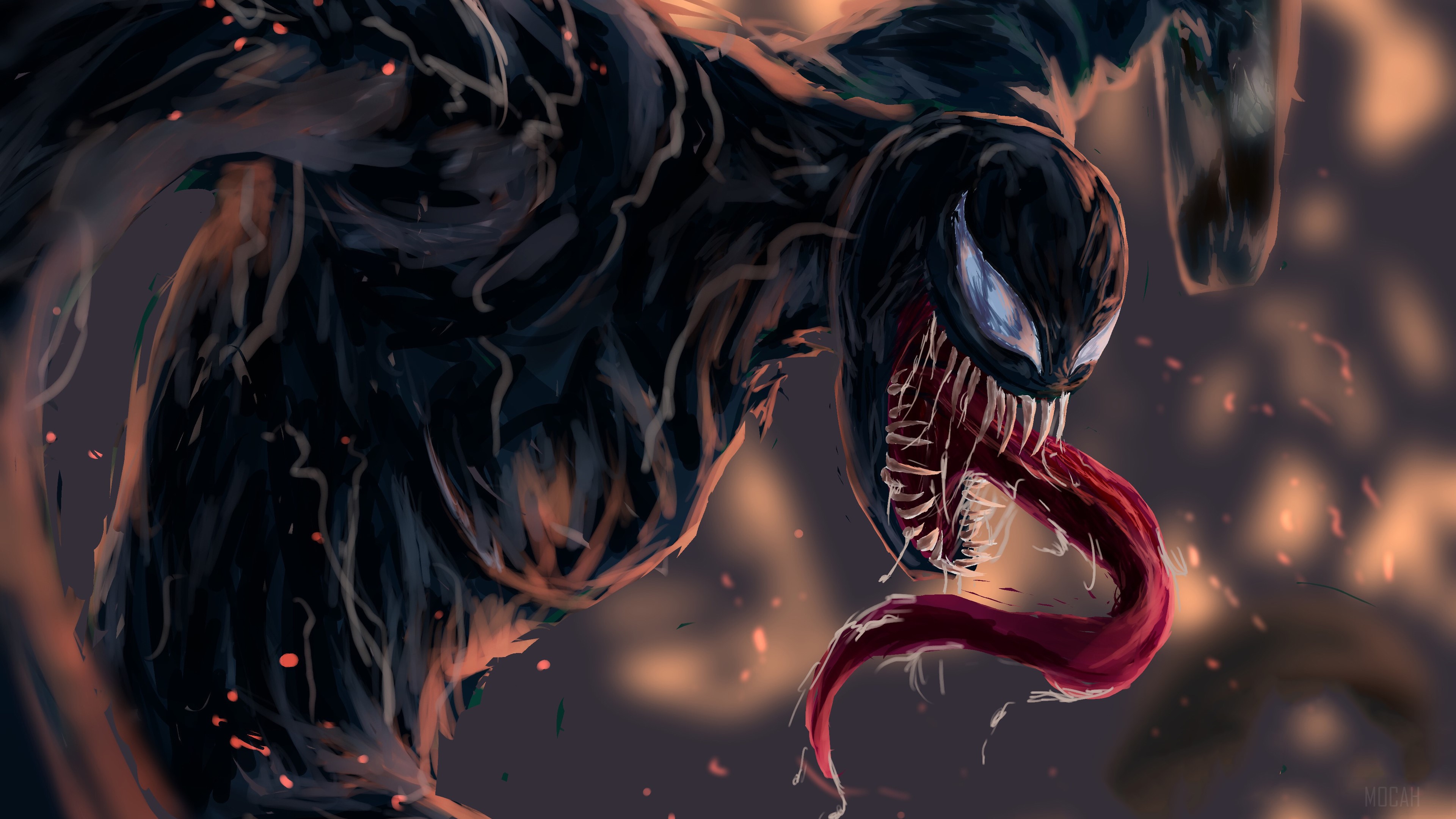 Venom Fan Artwork 4K HD Wallpaper