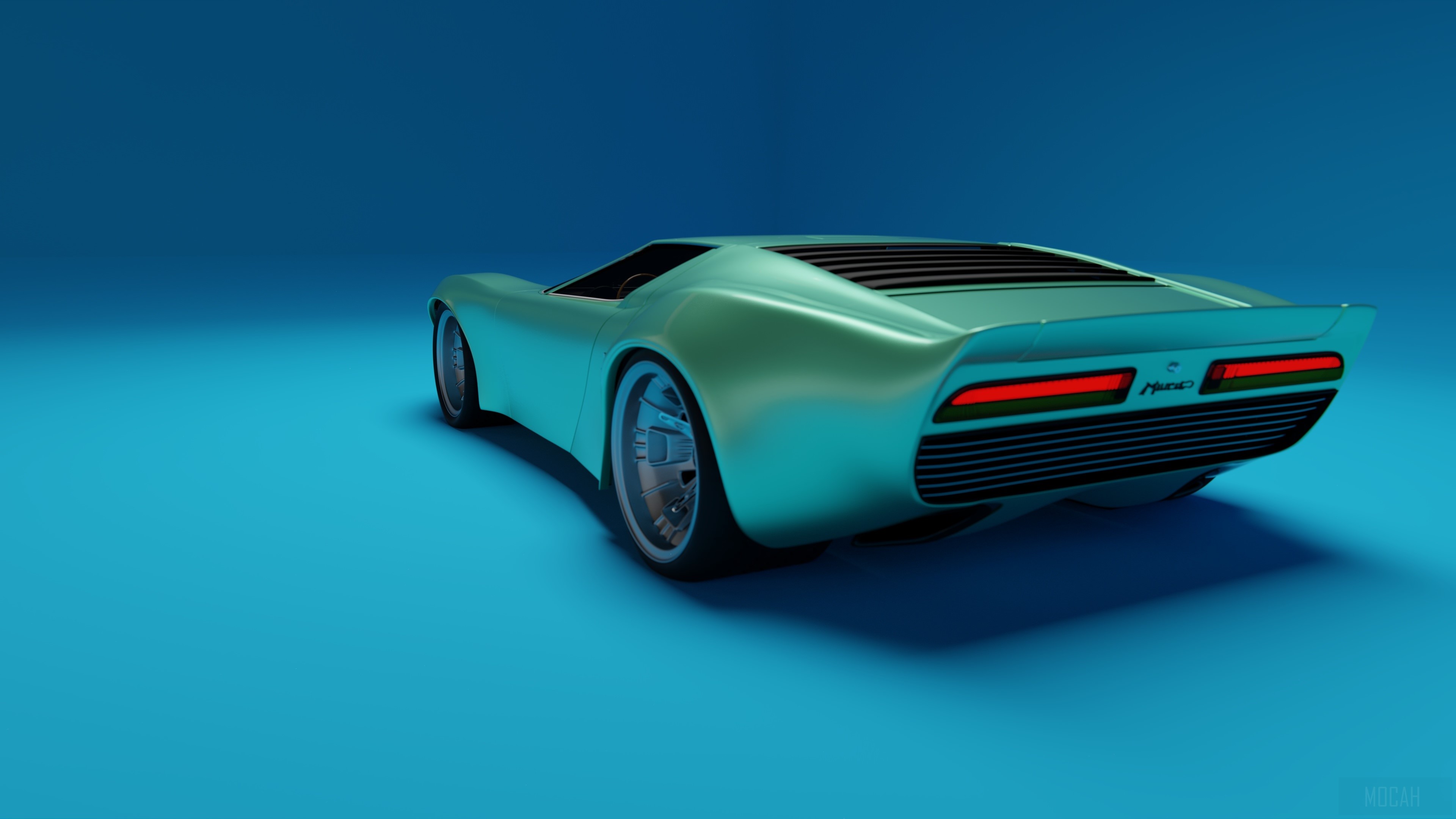 Lamborghini Miura Rear HD Wallpaper