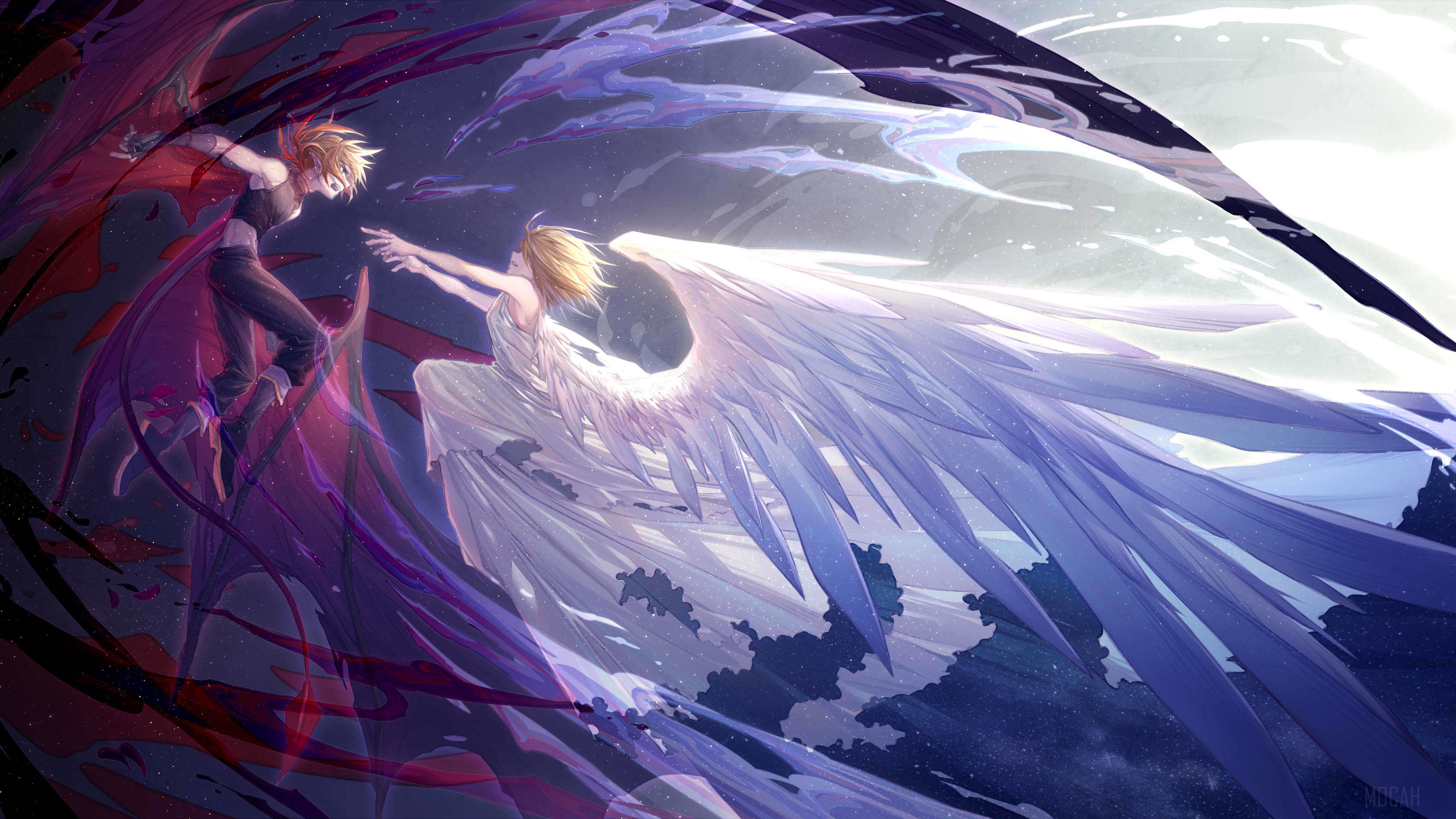 Rin and Len Kagamine from Vocaloid 4K HD Wallpaper