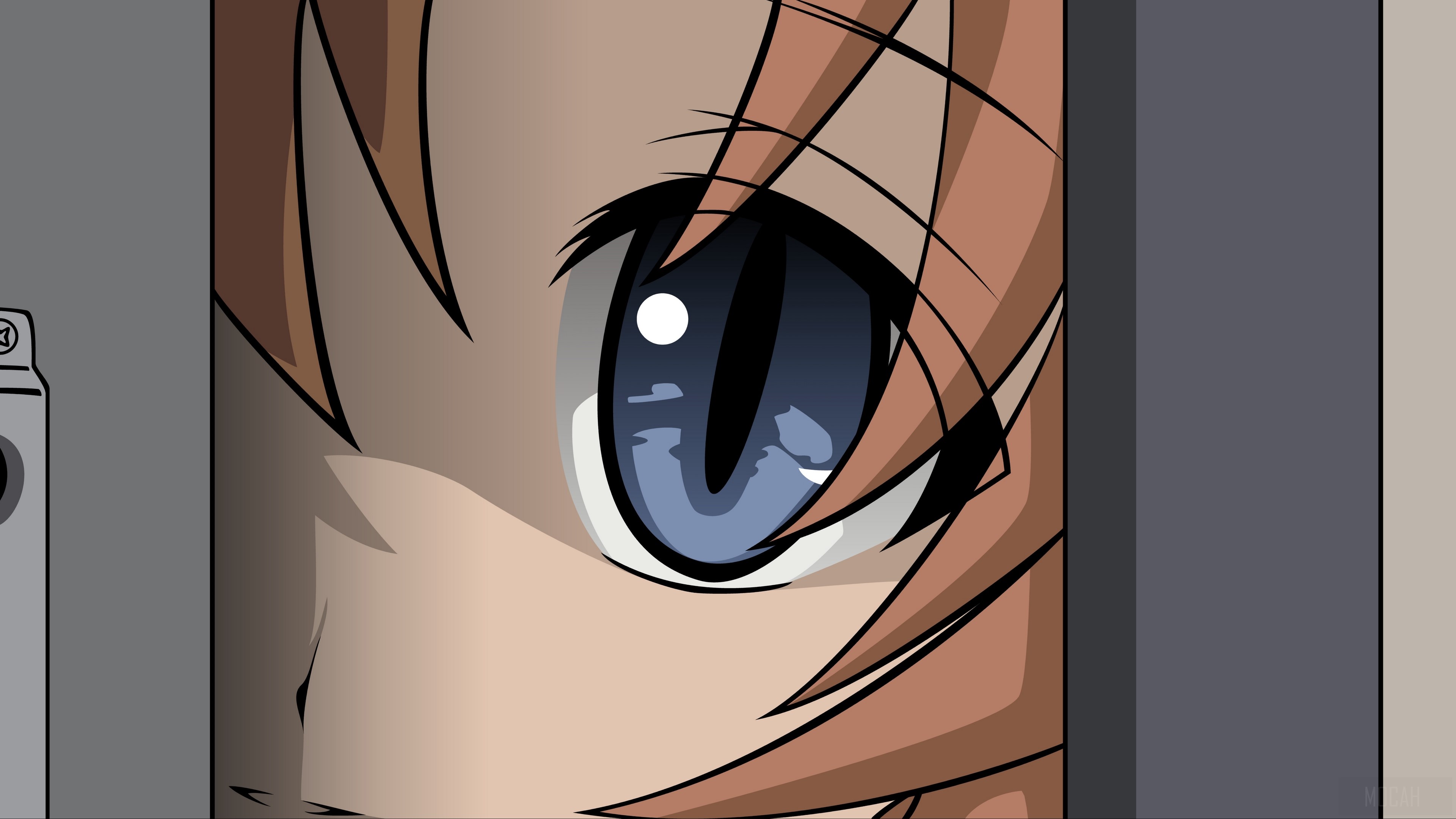 Close-up of a girl's eye from Higurashi: When They Cry HD Wallpaper