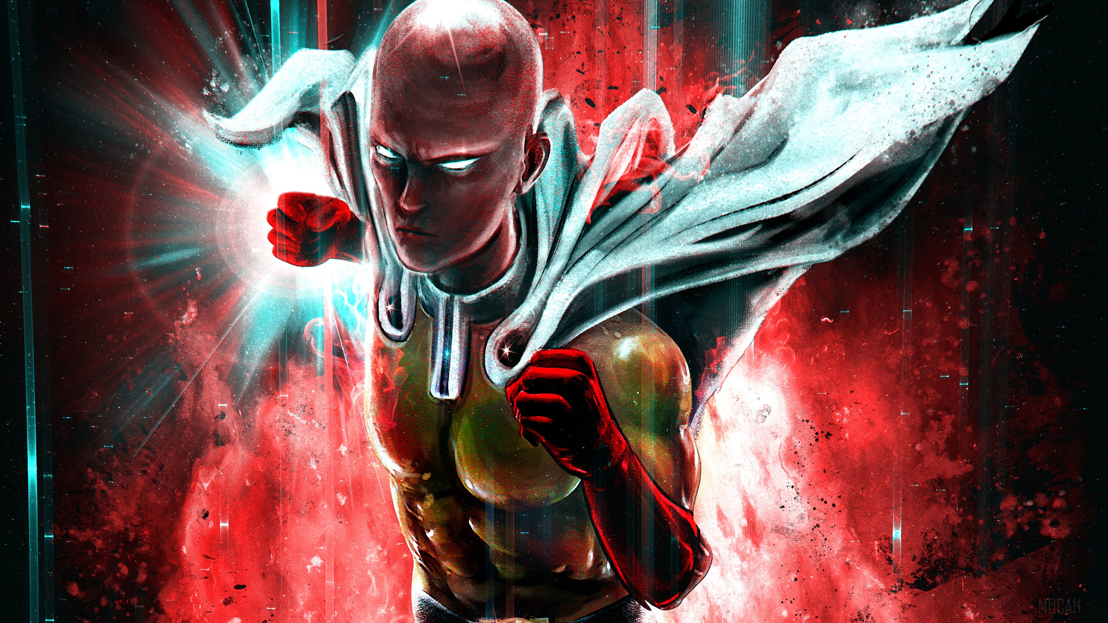 Saitama from One Punch Man 4K HD Wallpaper