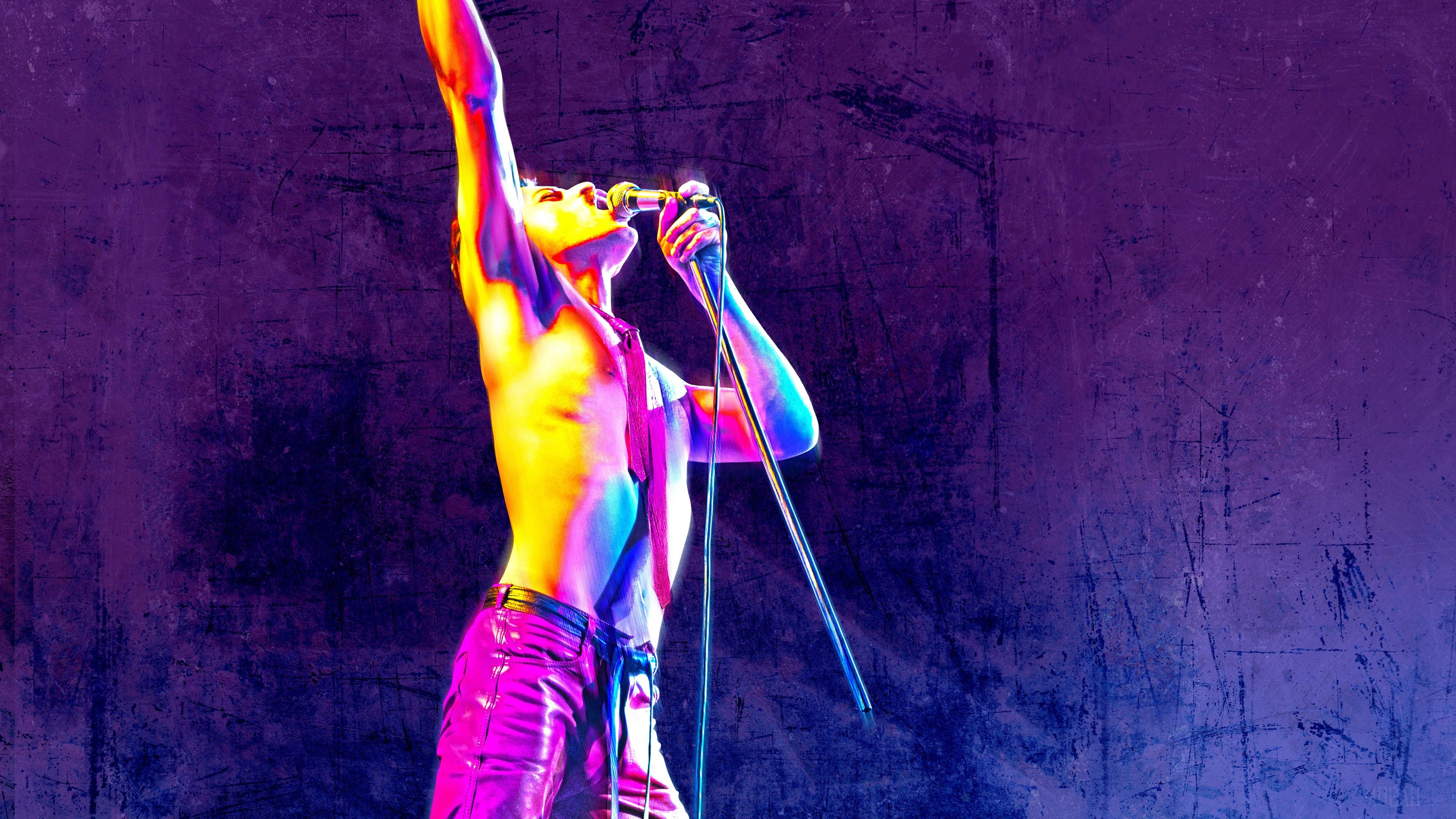Freddie Mercury from Bohemian Rhapsody 4K HD Wallpaper