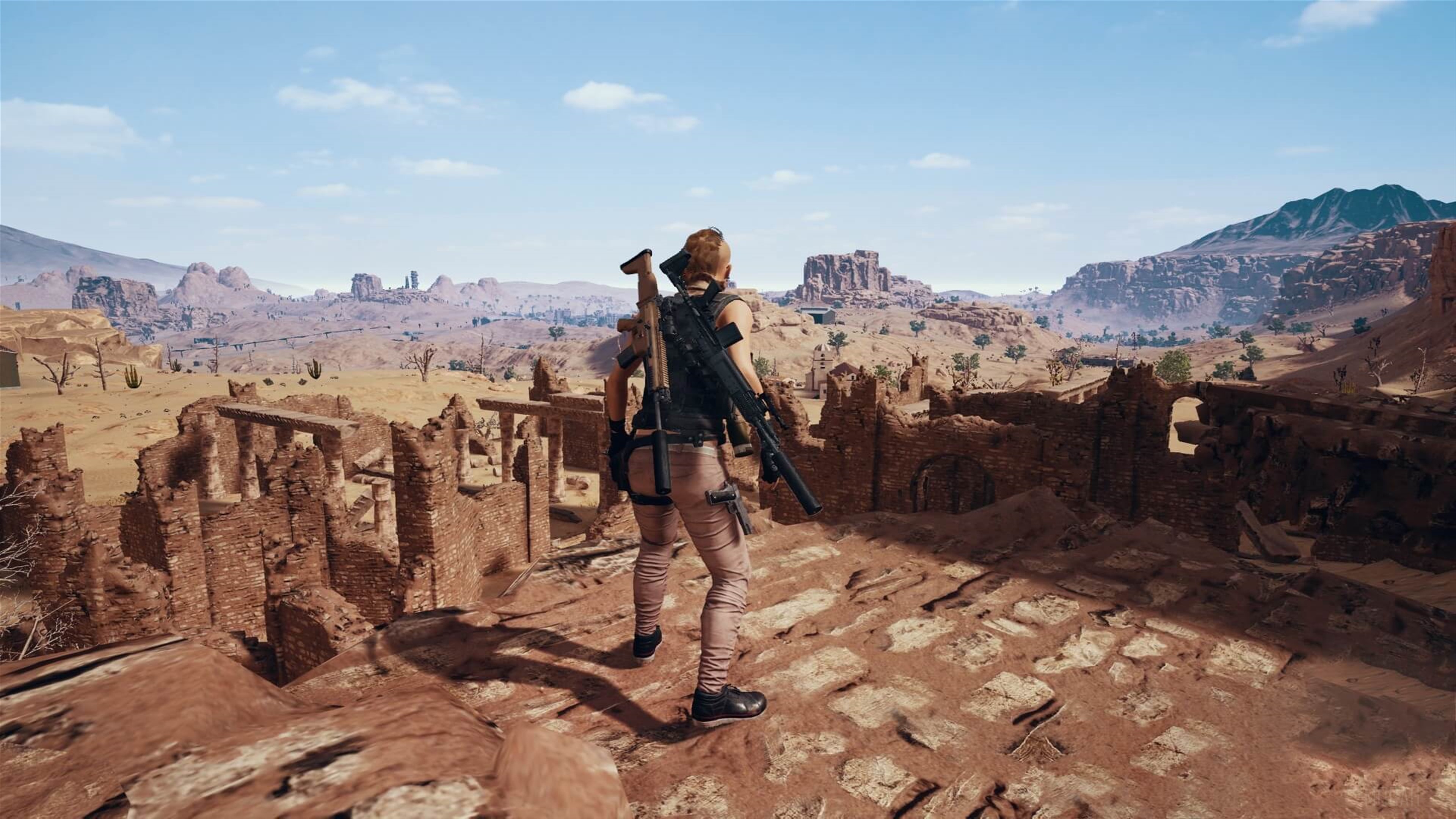 Girl with sniper rifle in Player Unknown’s Battlegrounds 4K HD Wallpaper