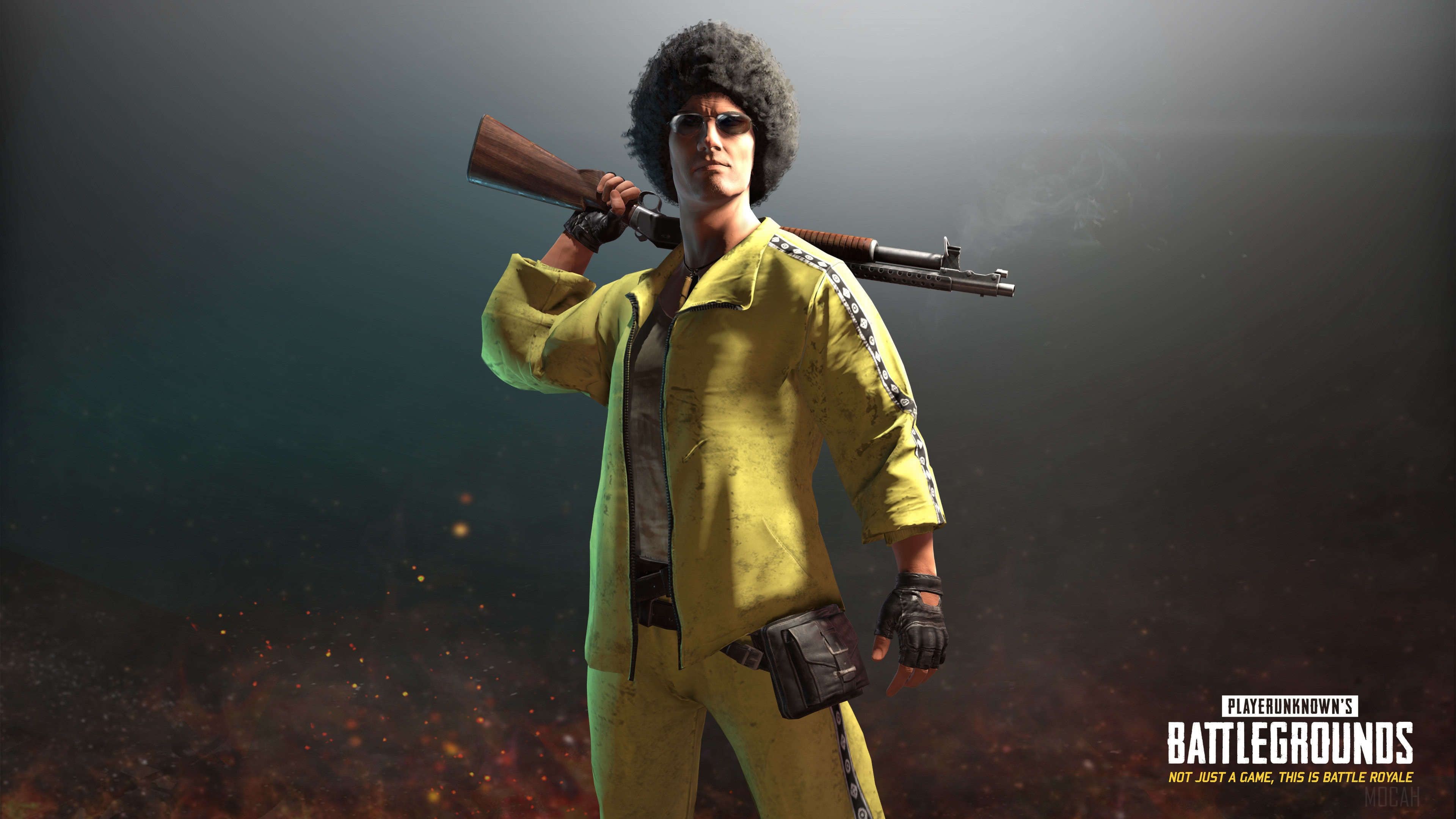 Player Unknown’s Battlegrounds (PUBG) character with shotgun HD Wallpaper