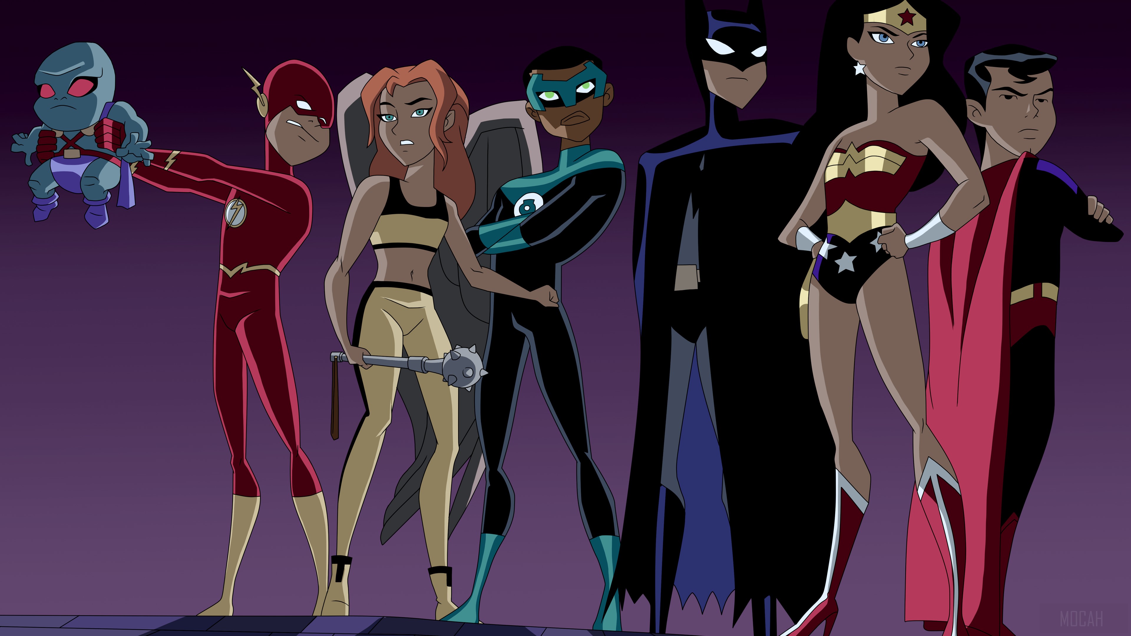 Justice League with Martian Manhunter HD Wallpaper