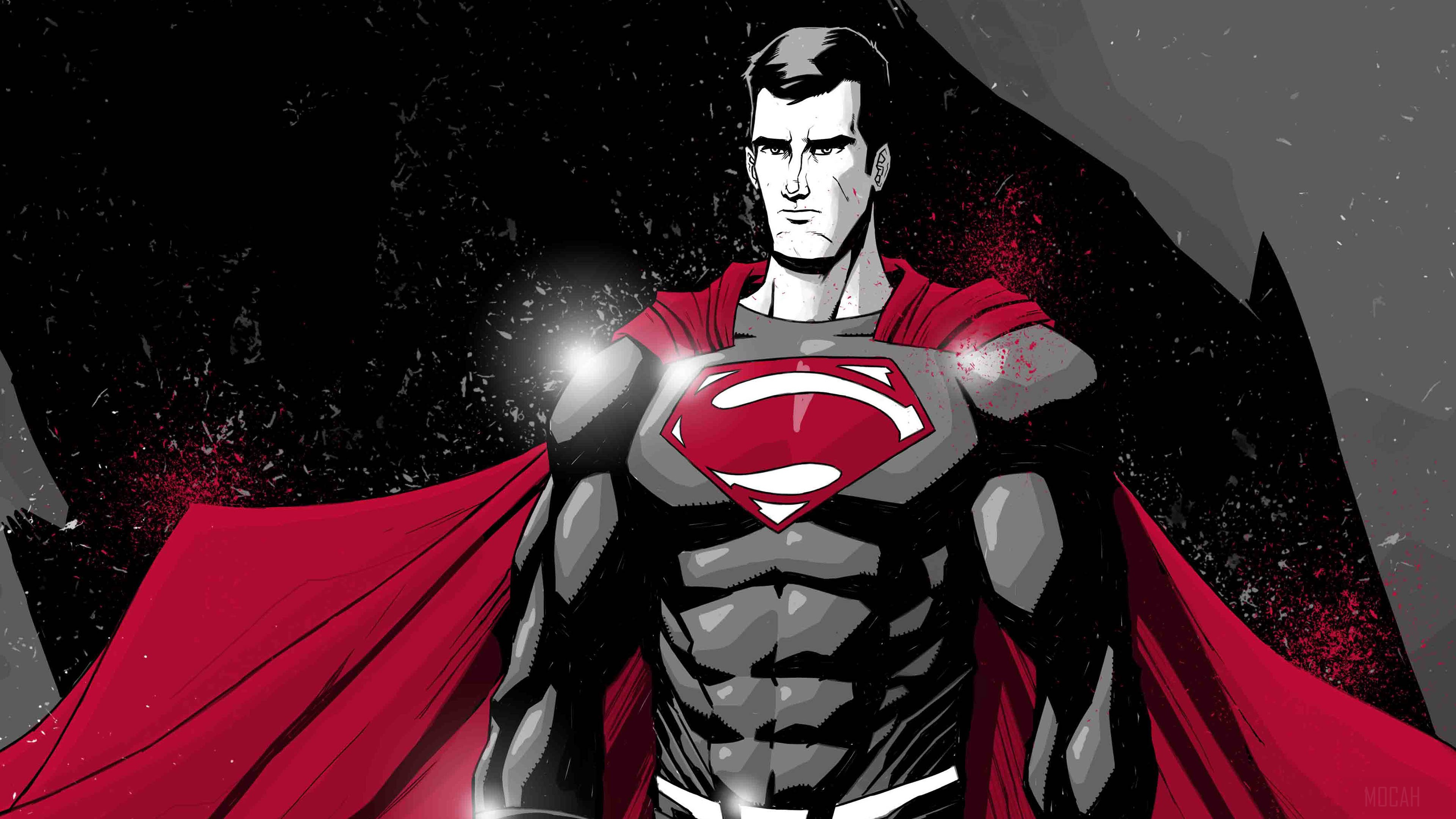 Superman in Monochrome Art 4K HD Wallpaper