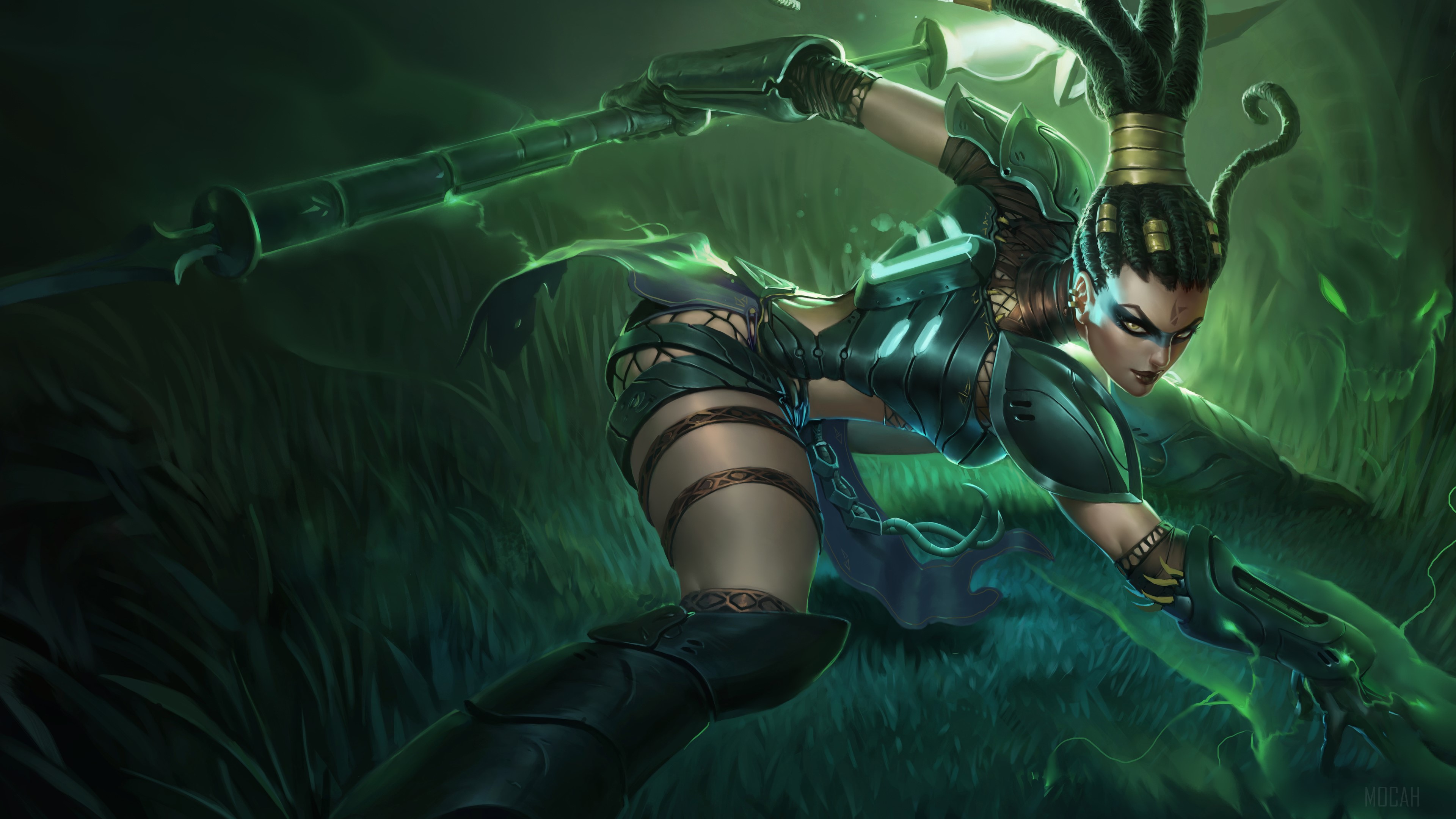 Headhunter Nidalee from League of Legends 4K HD Wallpaper