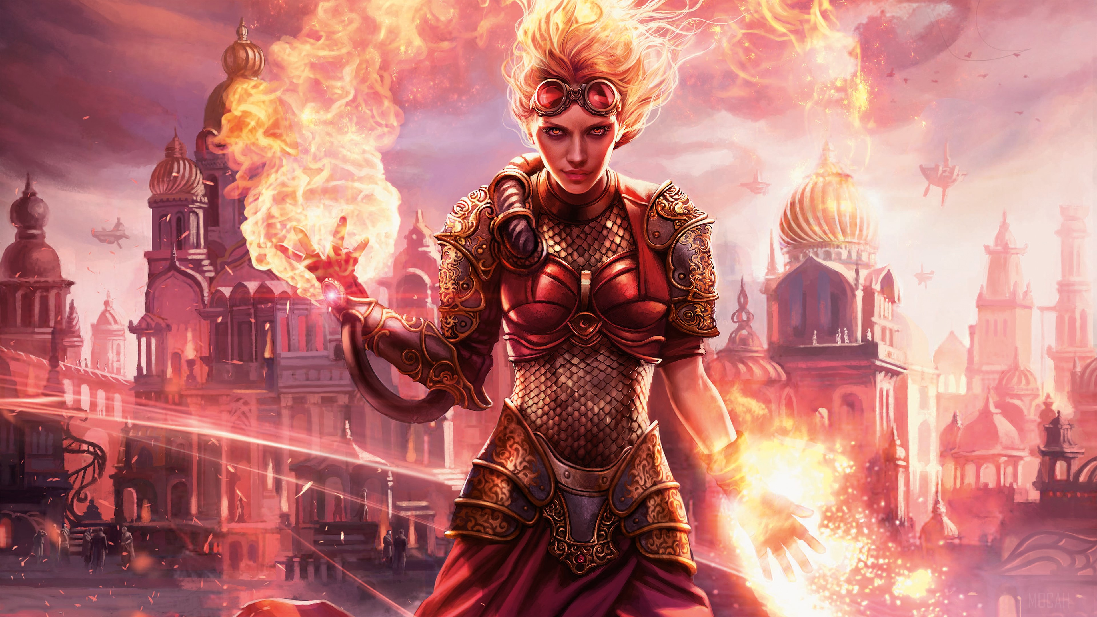 Chandra Nalaar from Magic The Gathering Arena 4K HD Wallpaper