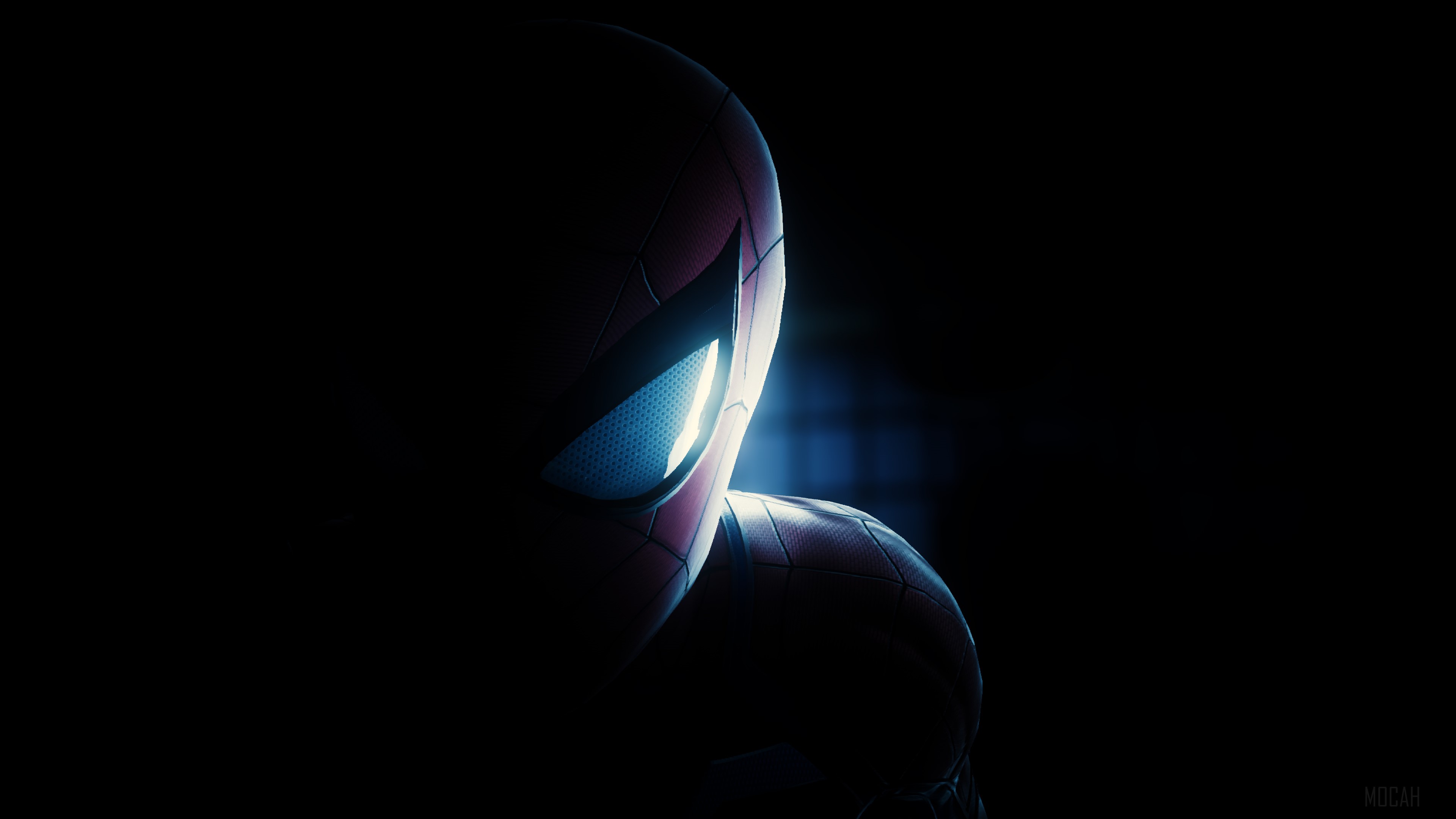 Spiderman Mask Closeup 4K HD Wallpaper