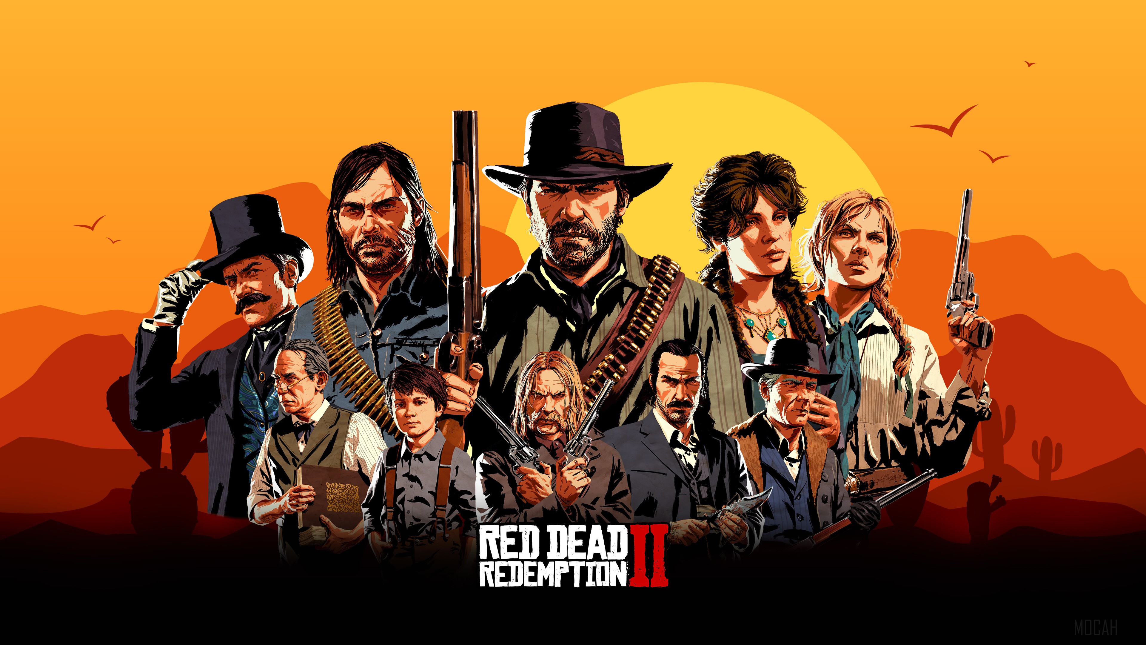 Red Dead Redemption 2 Characters 4K HD Wallpaper