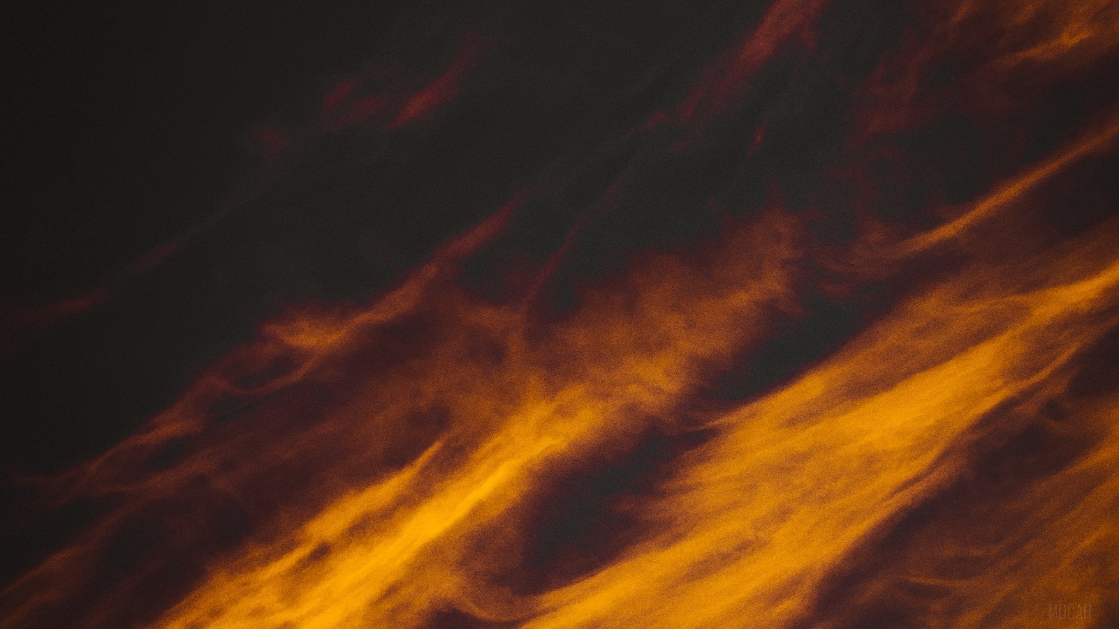 Sunset clouds in the sky 4K HD Wallpaper