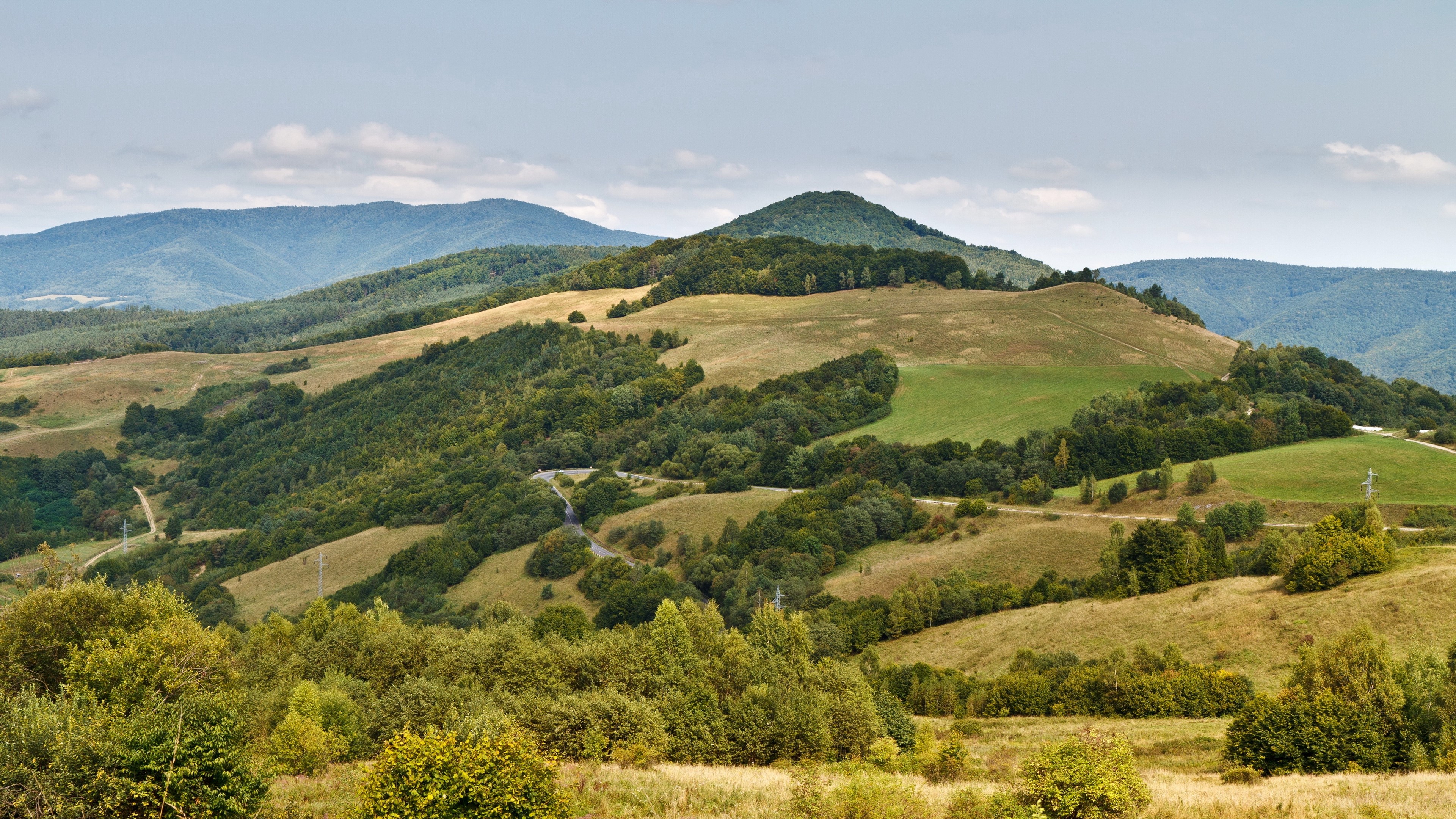 Slovakia mountains with grass and sky 4K HD Wallpaper