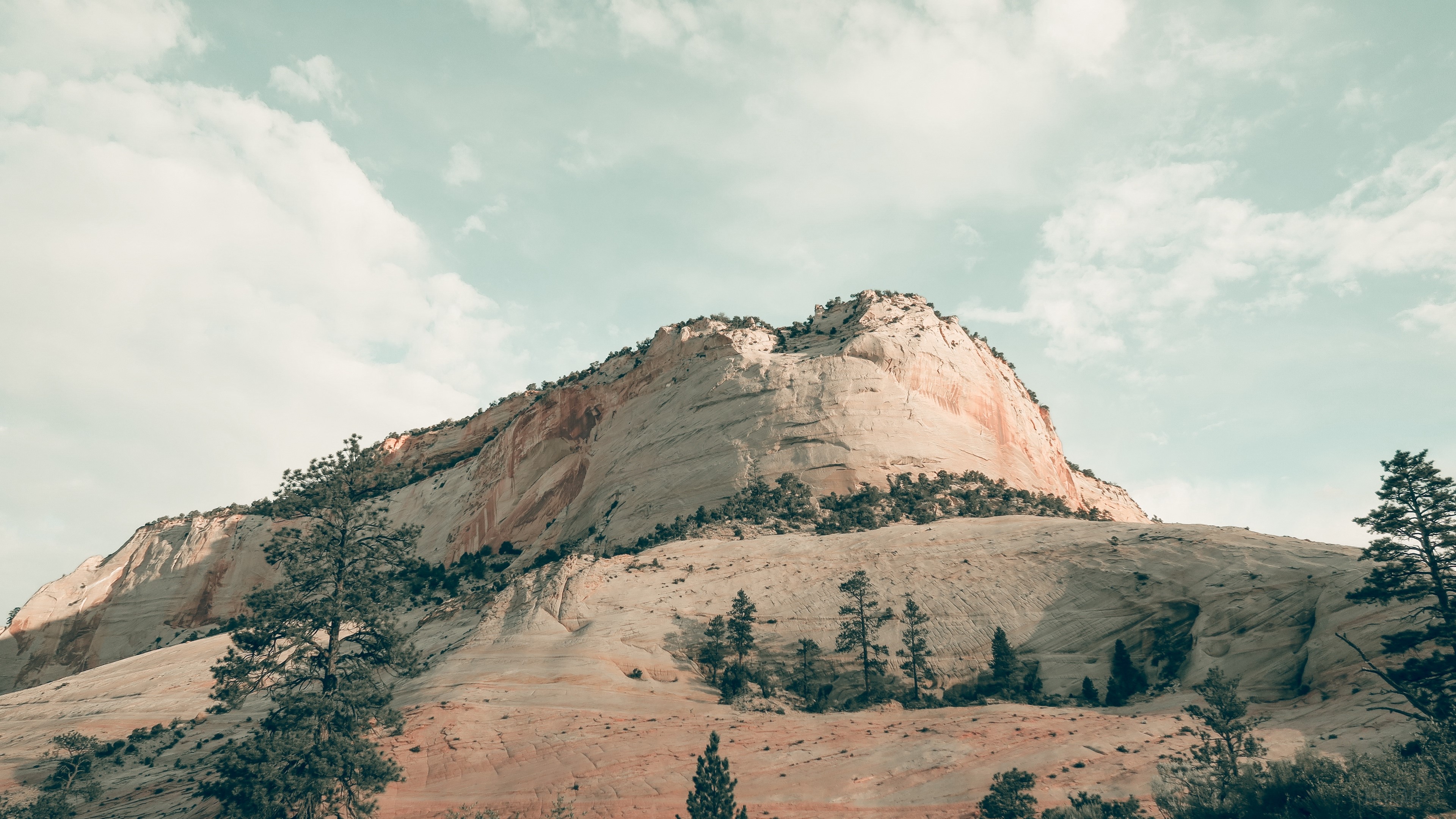 Mountains in Zion National Park, USA 4K HD Wallpaper