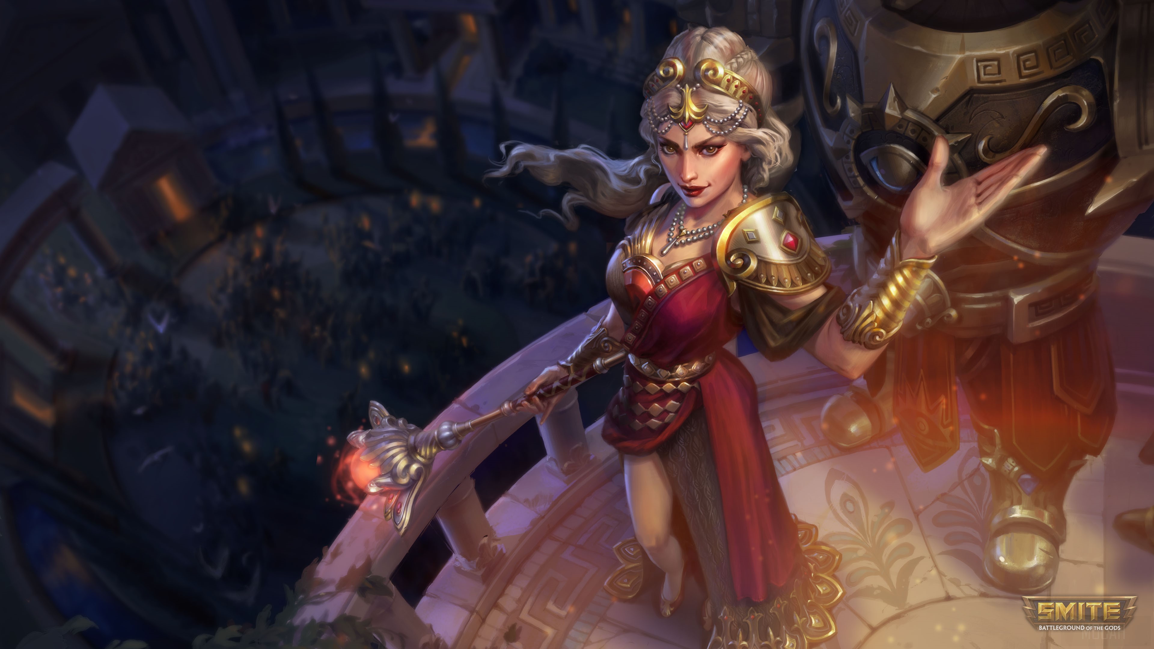 Aphrodite from Smite 4K HD Wallpaper