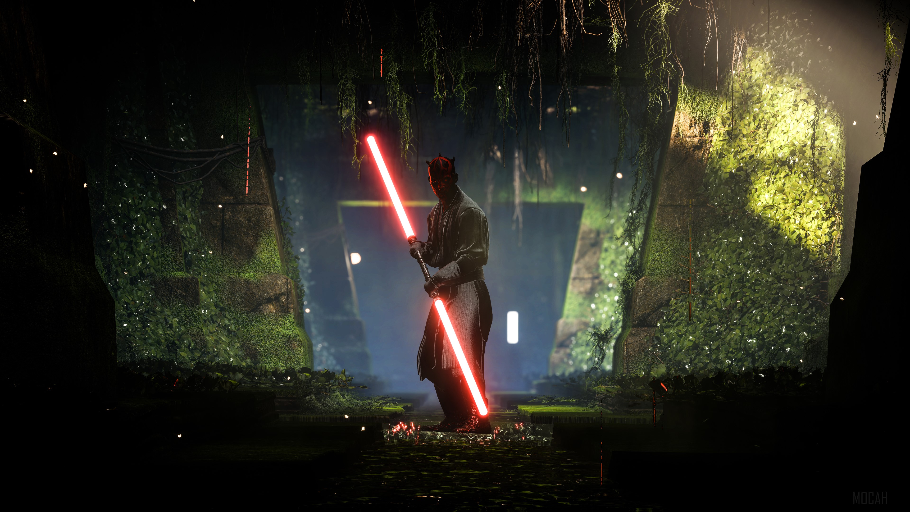 Darth Maul from Star Wars Battlefront 2 4K HD Wallpaper