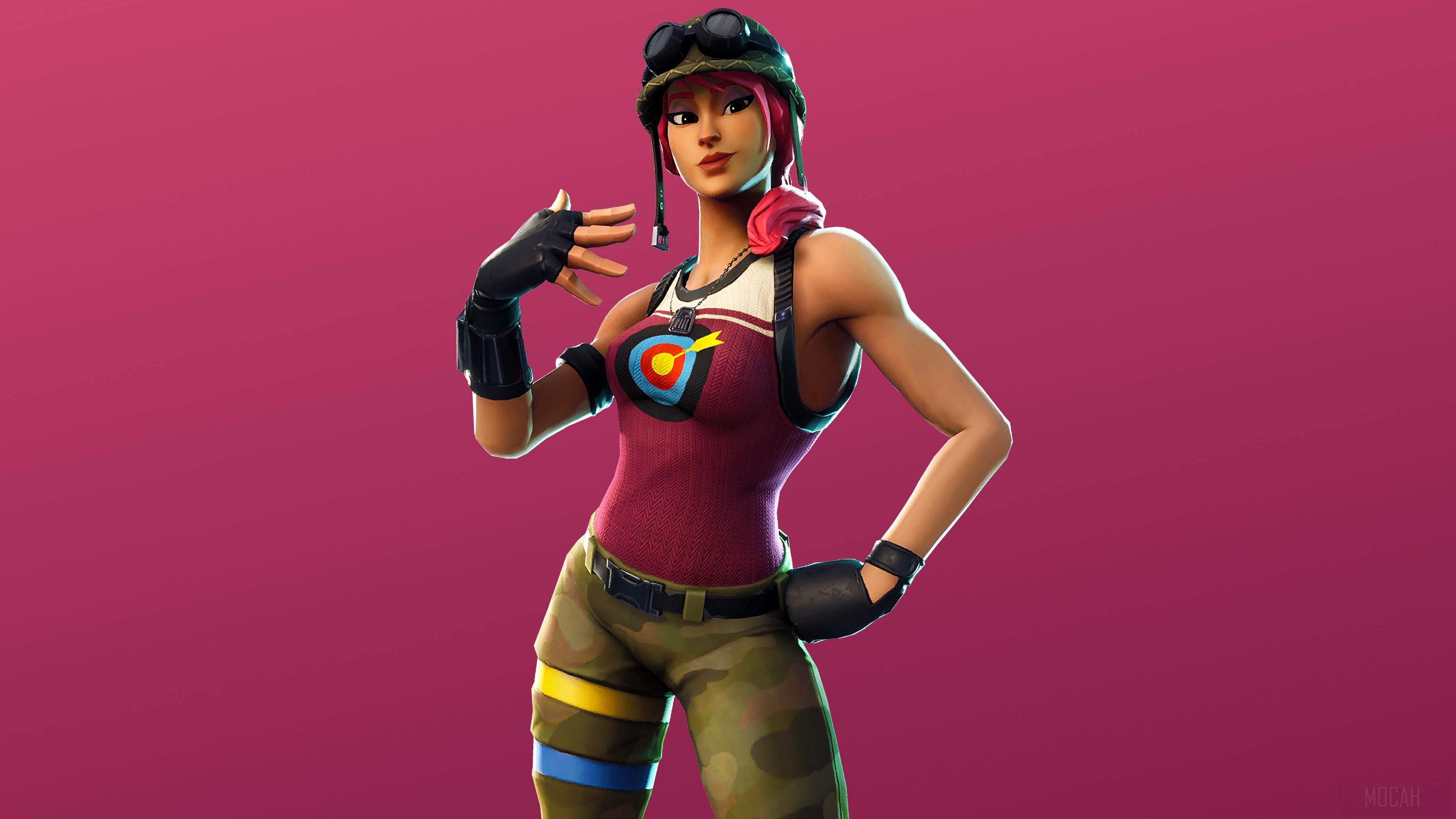 Fortnite Bullseye Skin Season 6 4K HD Wallpaper