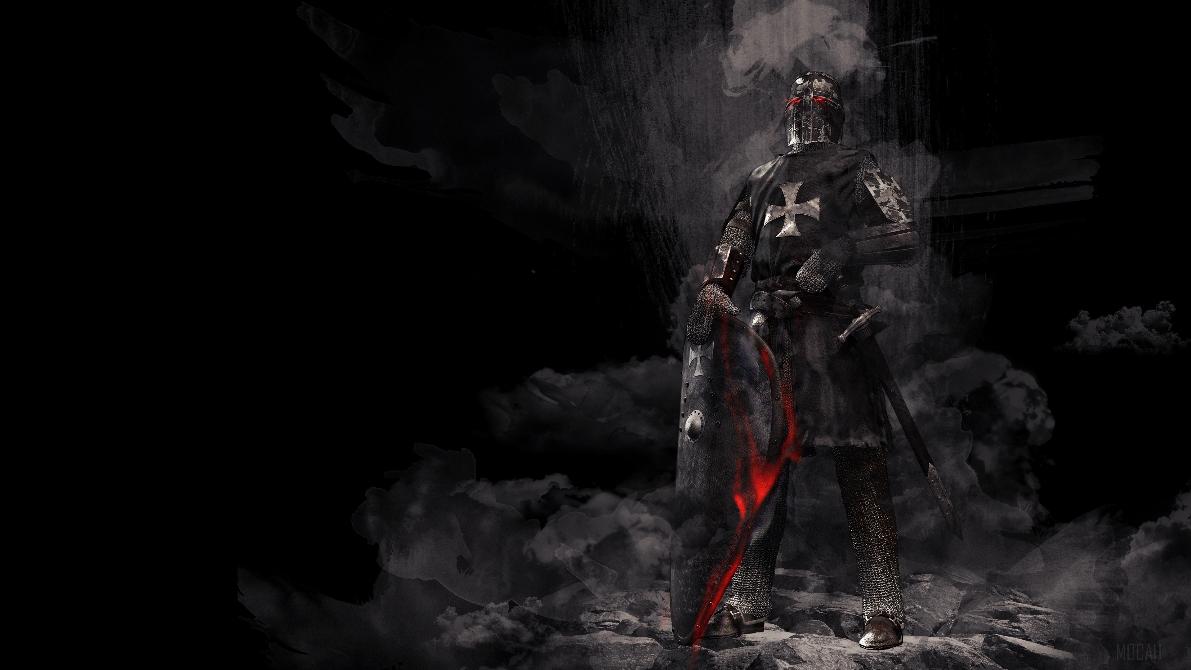 Knight With Sword Artwork HD Wallpaper