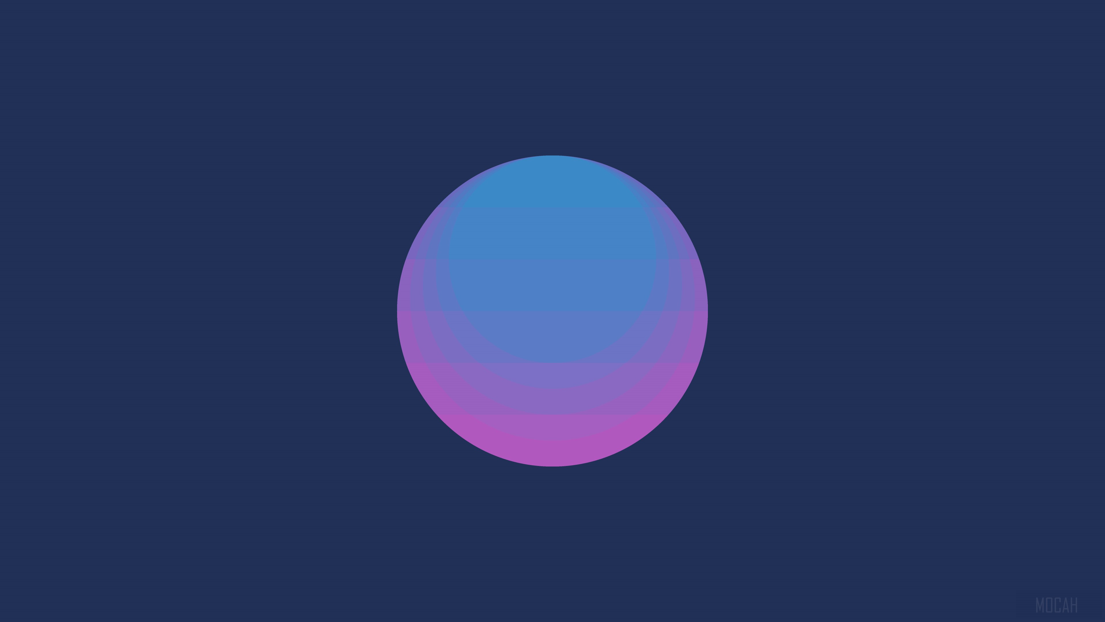 Minimalist gradient circle 4K HD Wallpaper