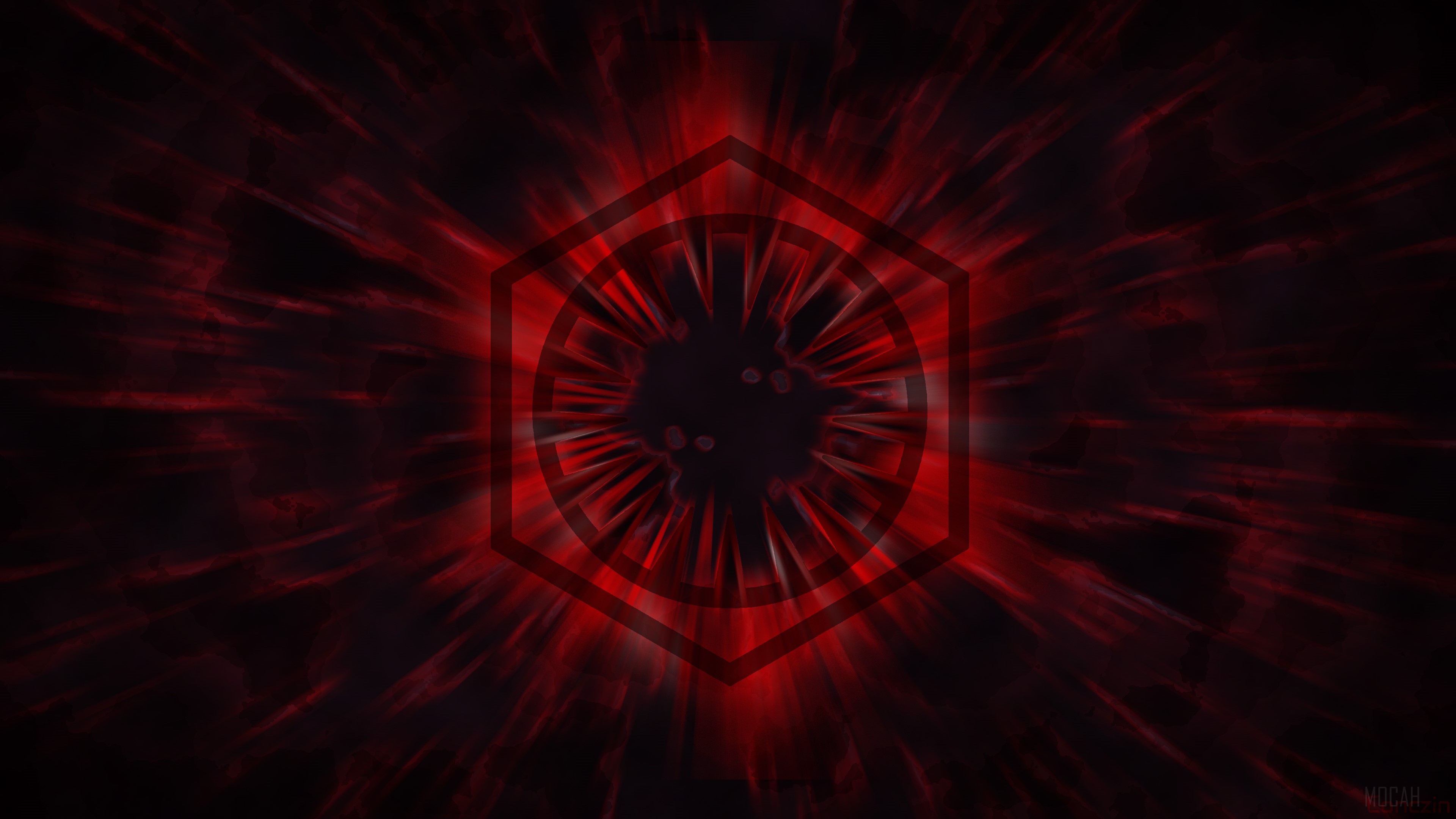 First Order symbol from Star Wars 4K HD Wallpaper