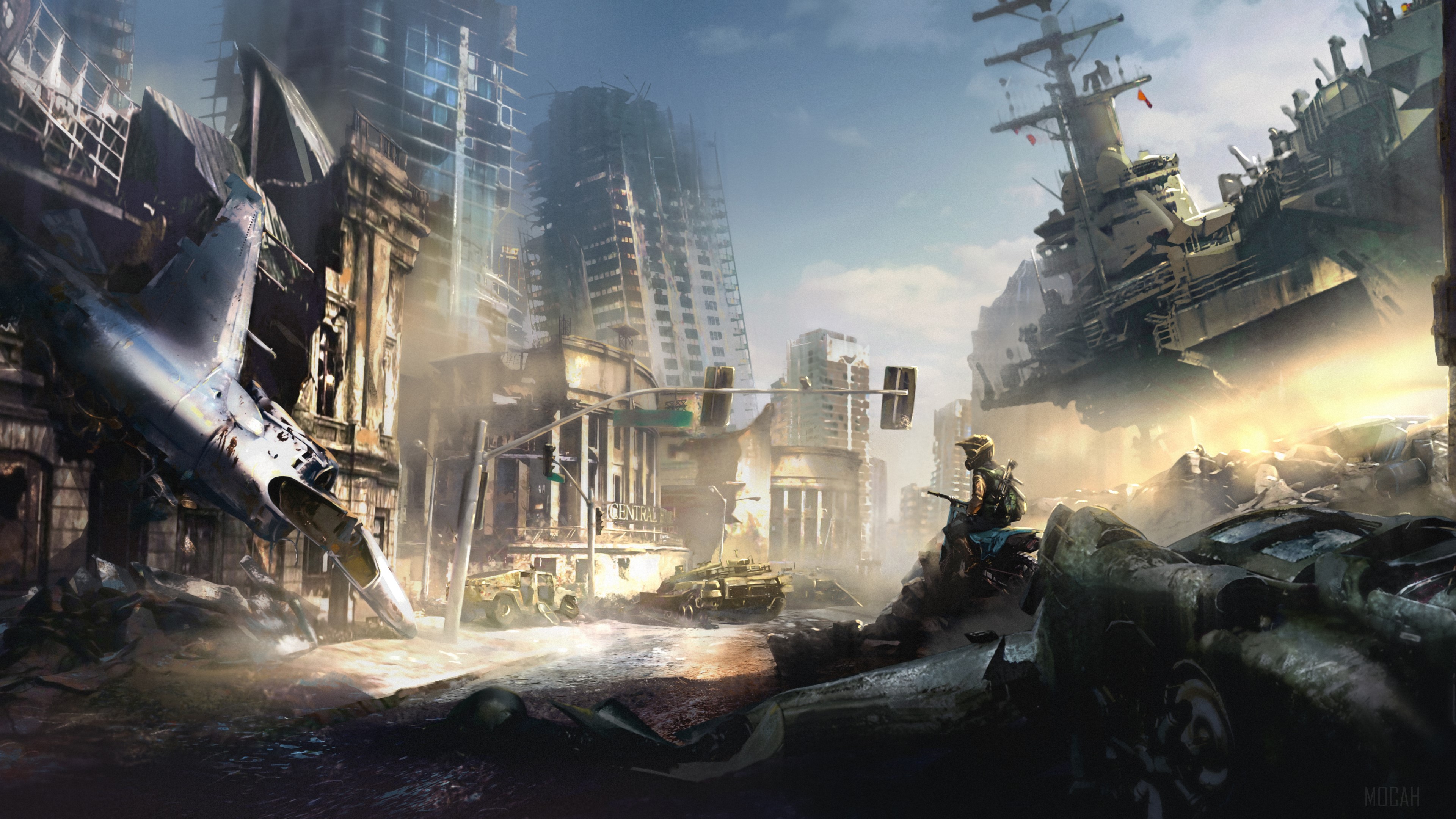Collapsed City HD Wallpaper