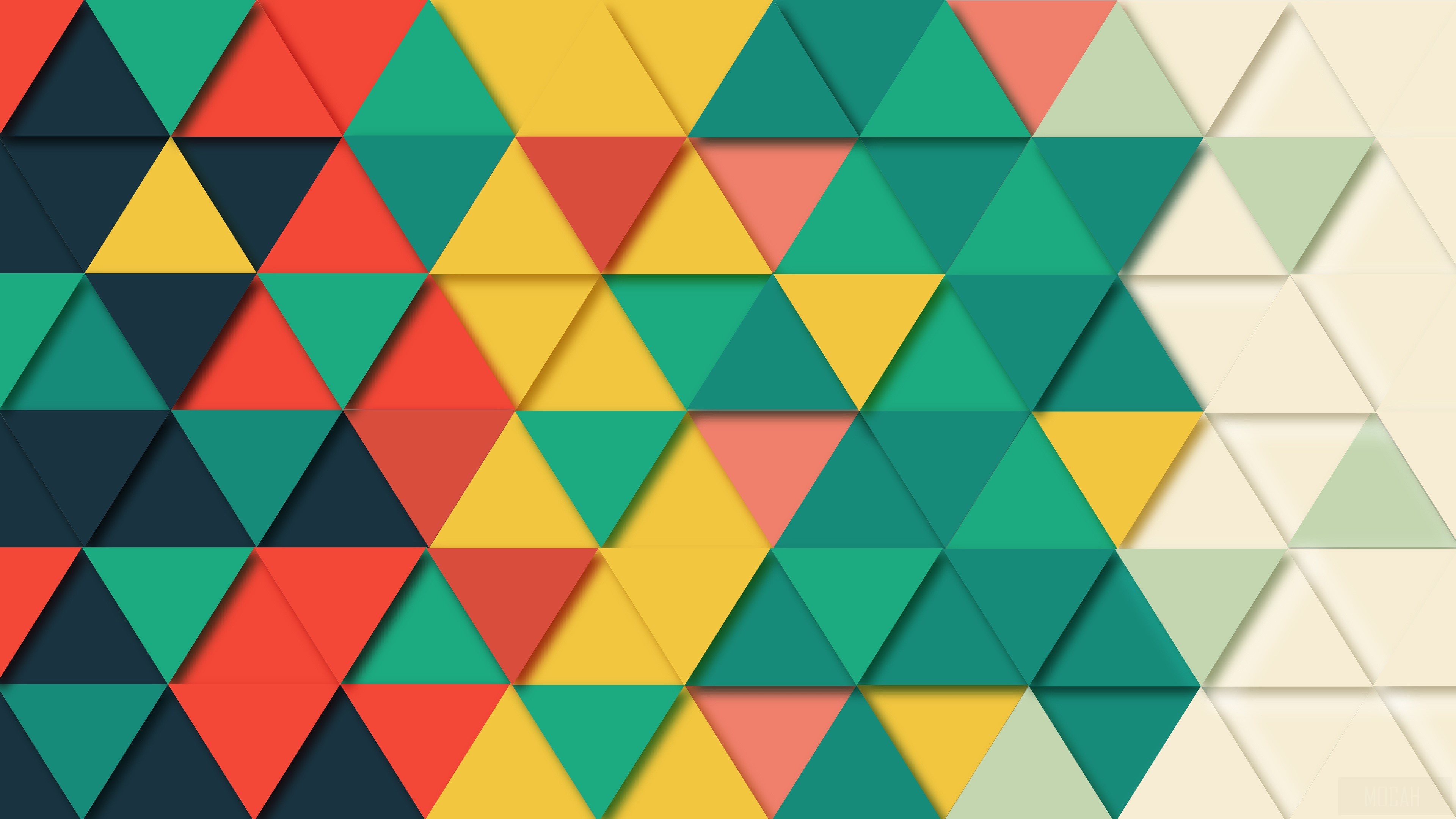 Geometric Triangle Pattern 4K HD Wallpaper