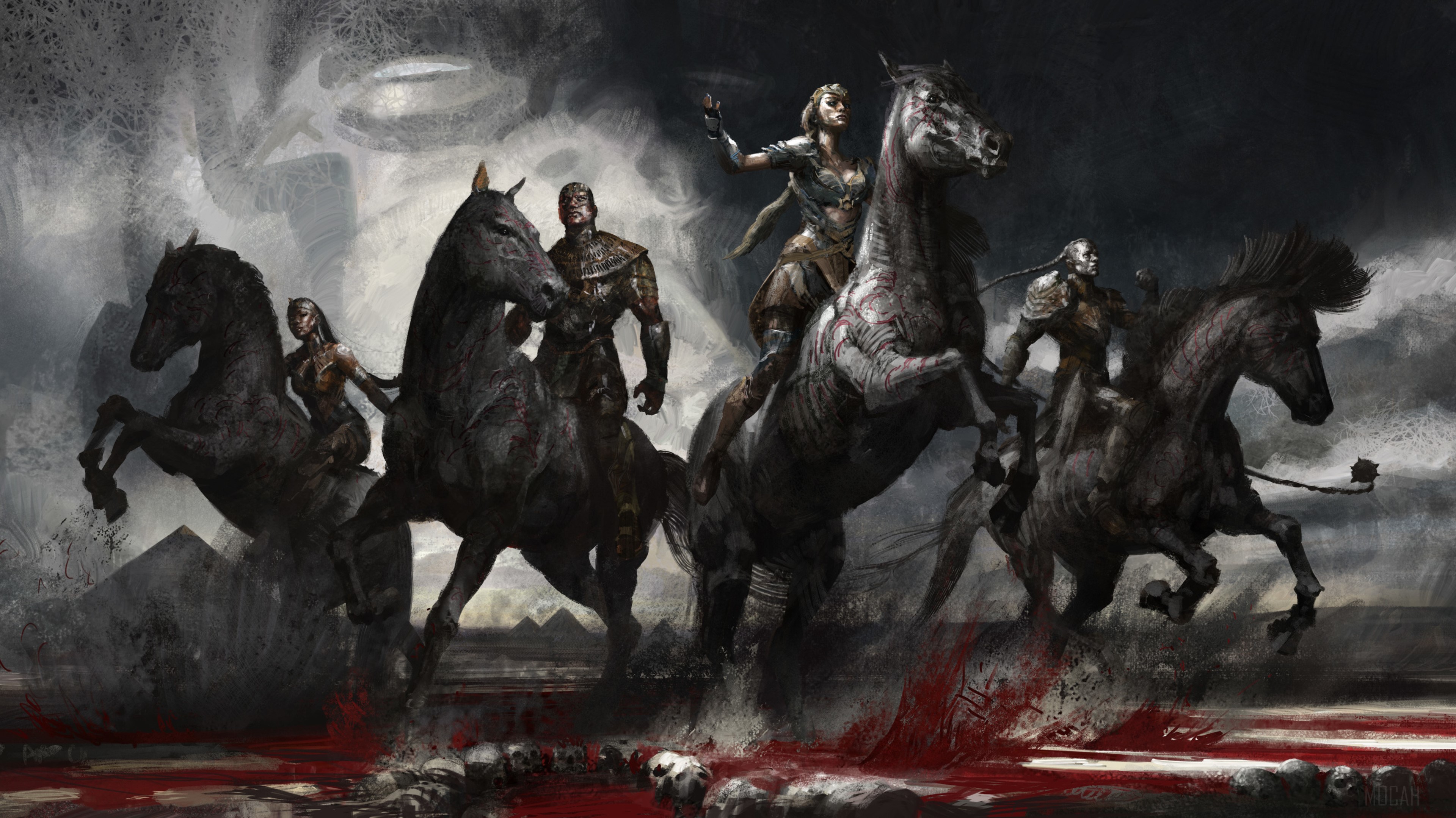 Four Horsemen from X-Men Apocalypse 4K HD Wallpaper