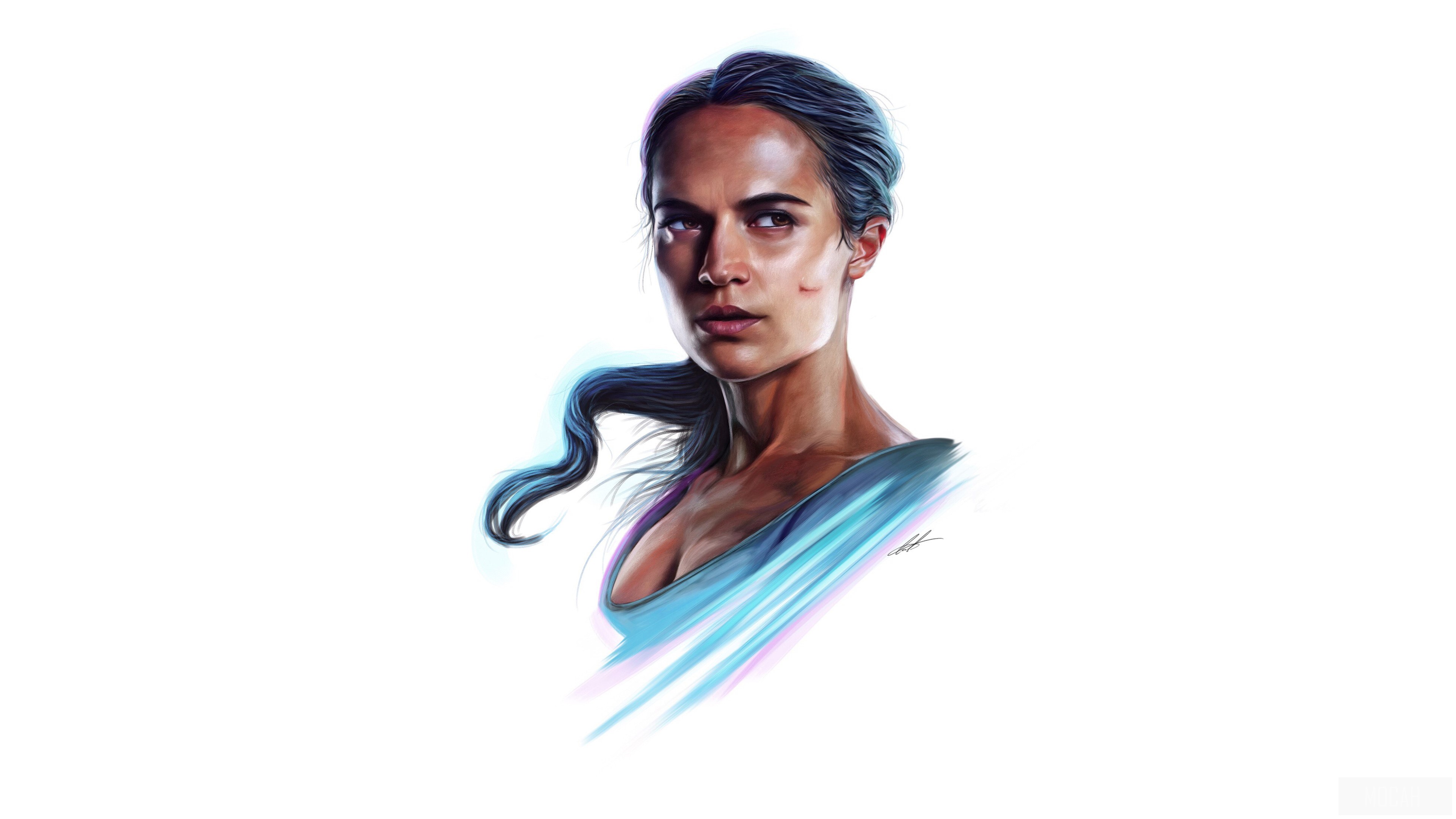 Alicia Vikander as Lara Croft 4K HD Wallpaper