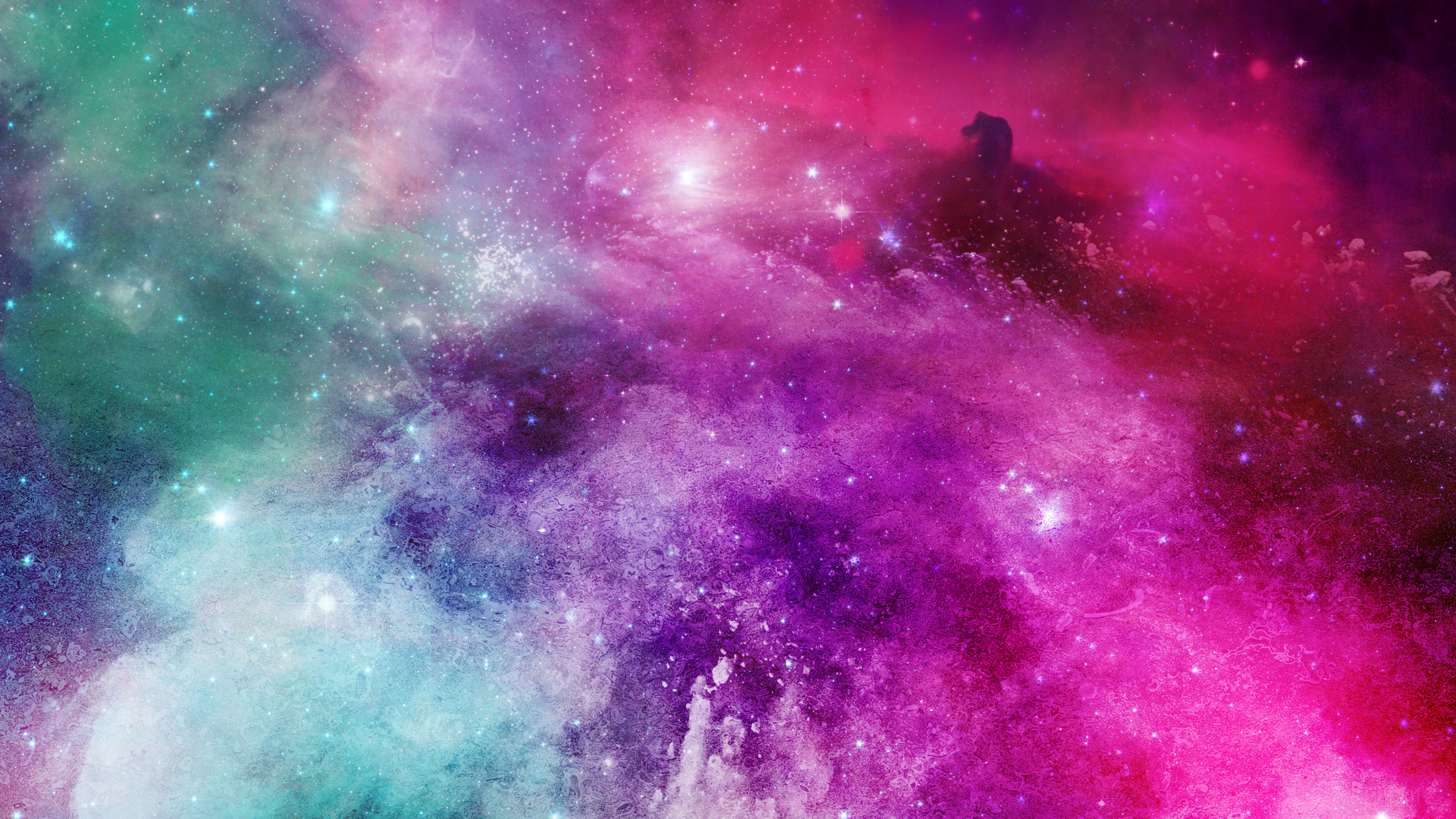 Colorful Nebula with Stars 4K HD Wallpaper