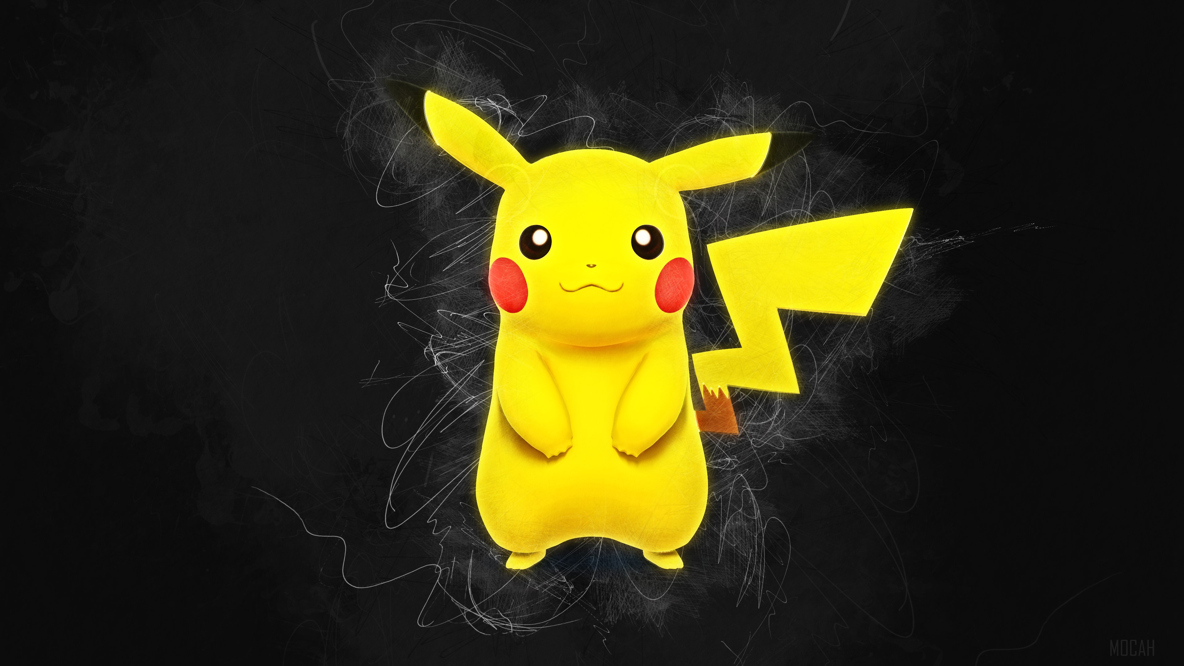 Pikachu 4K Artwork HD Wallpaper