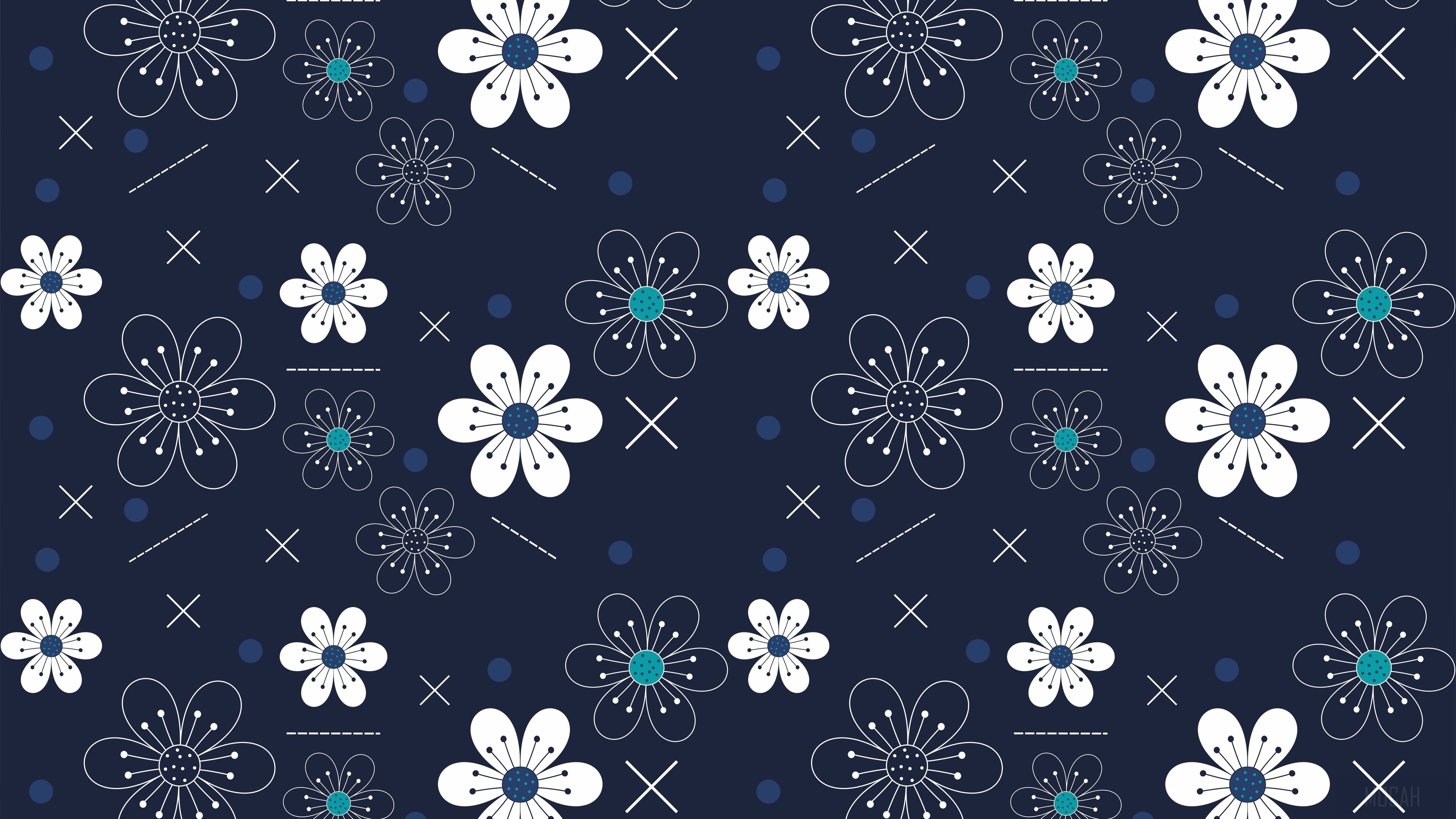 Flowers Pattern HD Wallpaper