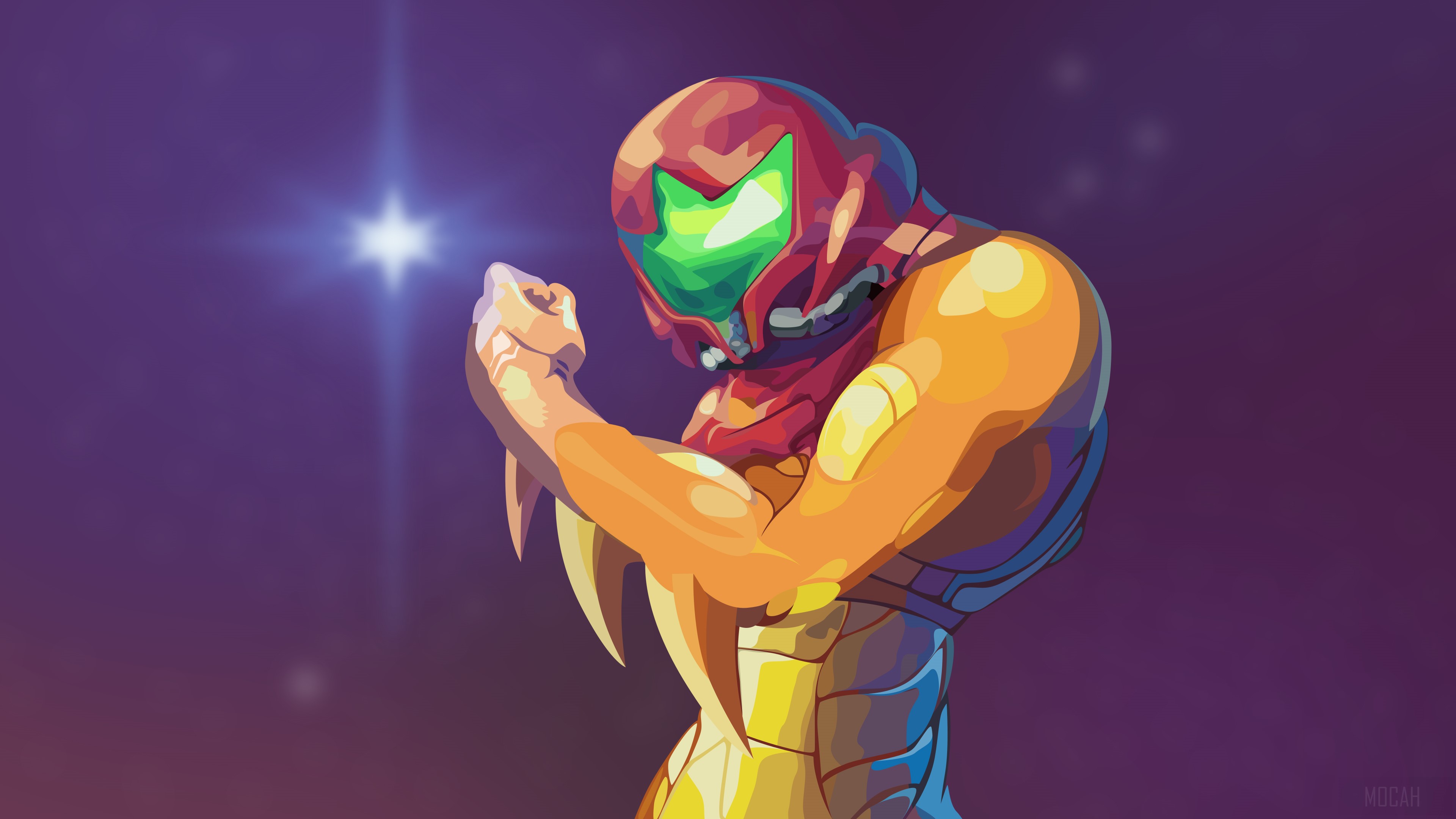 Samus Aran from Metroid Fusion 4K HD Wallpaper