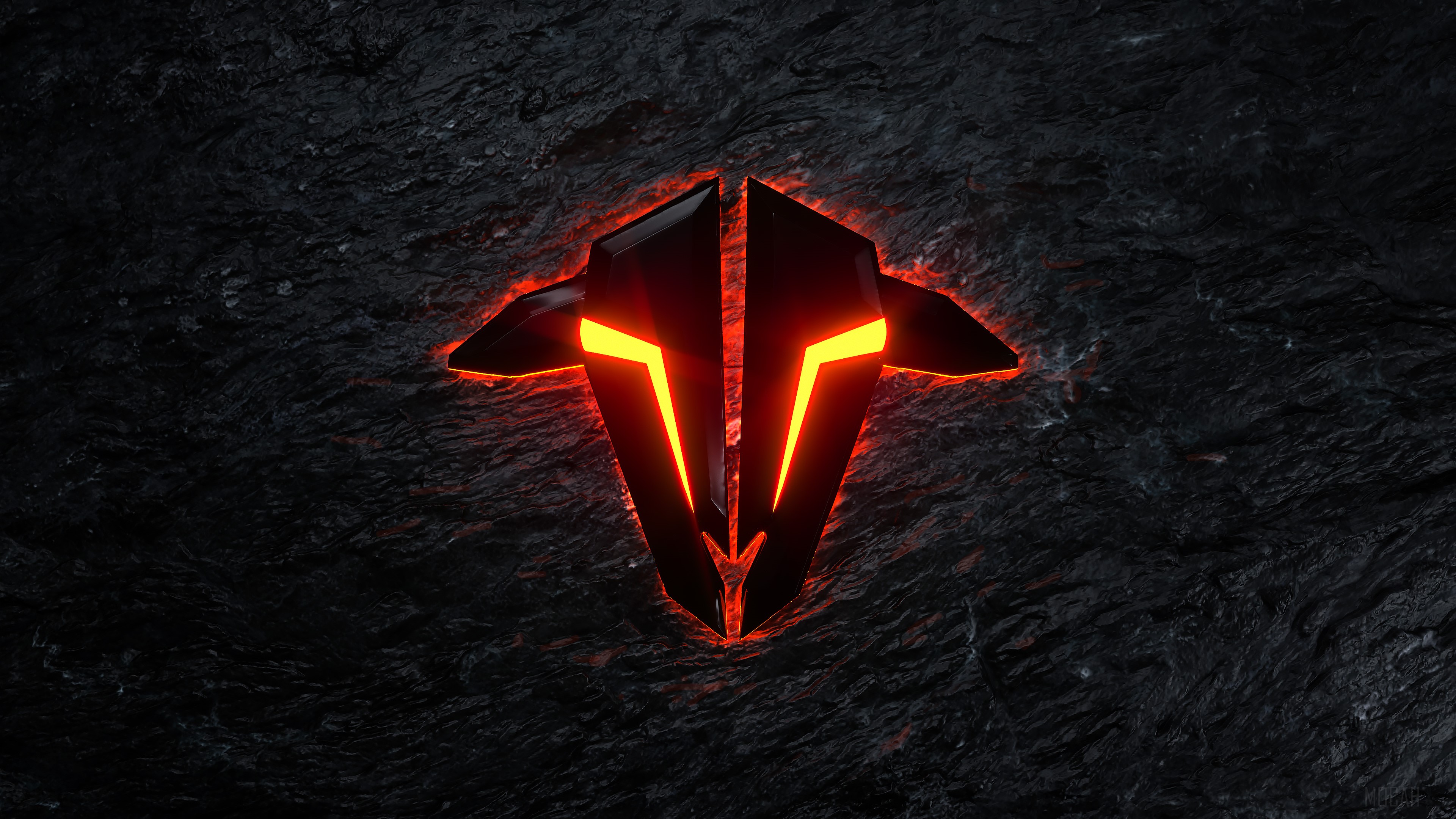 Glowing Red Lava Ship HD Wallpaper