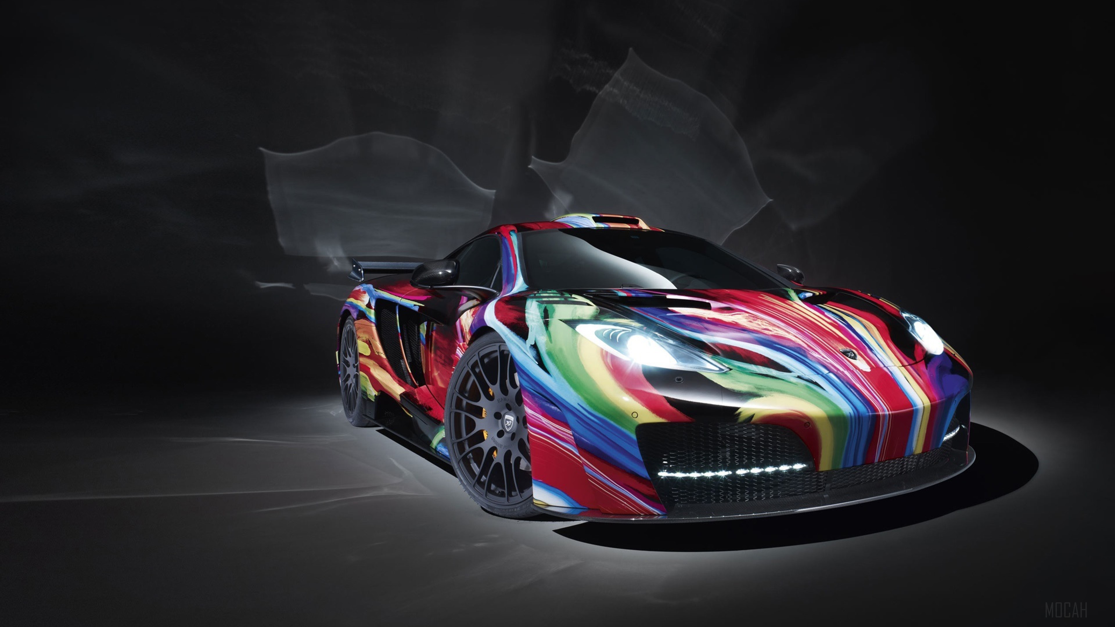 McLaren with Colorful Art Livery 4K HD Wallpaper