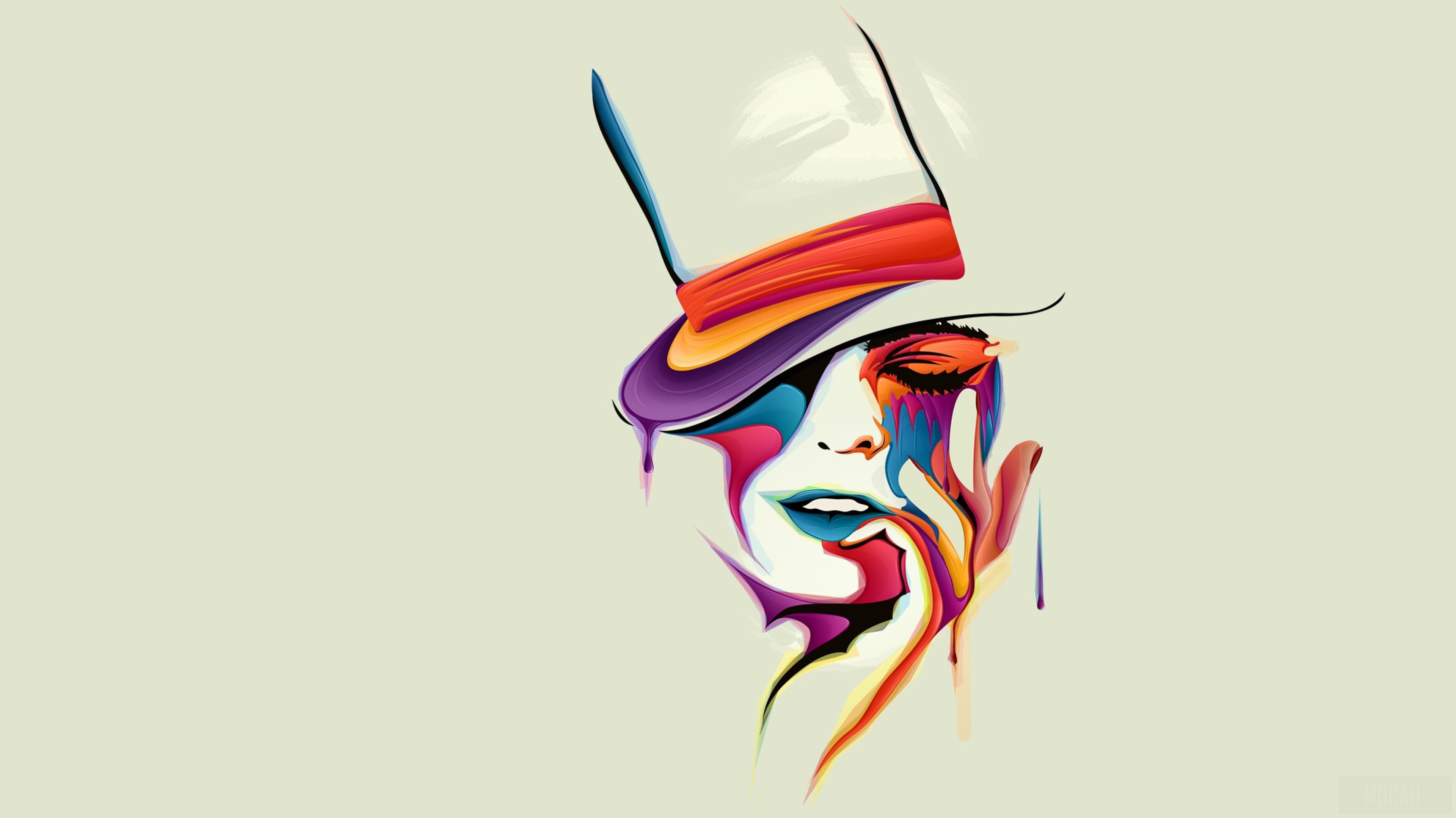 Face Vector Art HD Wallpaper