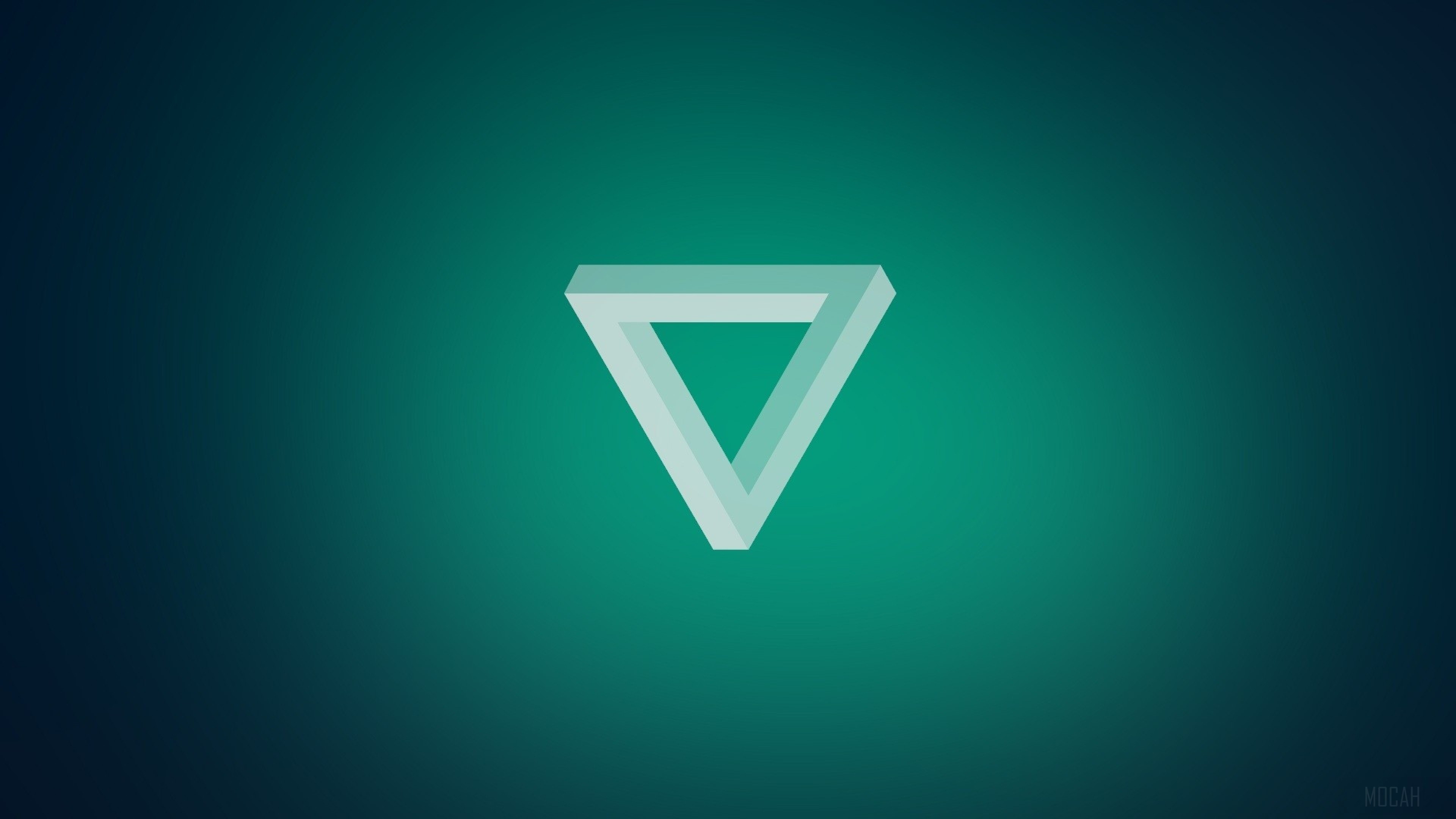 Minimalist Impossible Triangle 4K HD Wallpaper