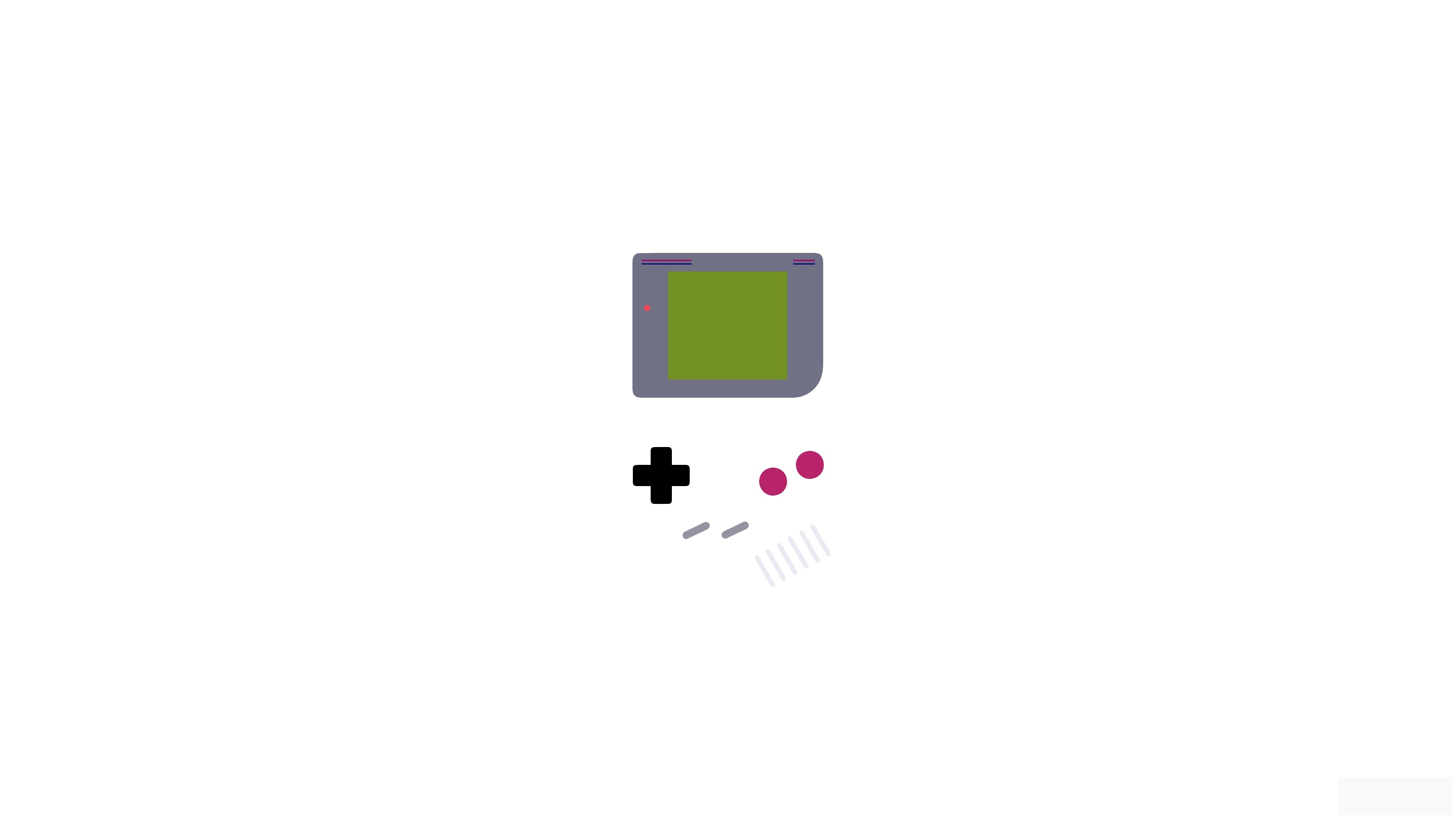 Minimalist Game Boy 4K HD Wallpaper