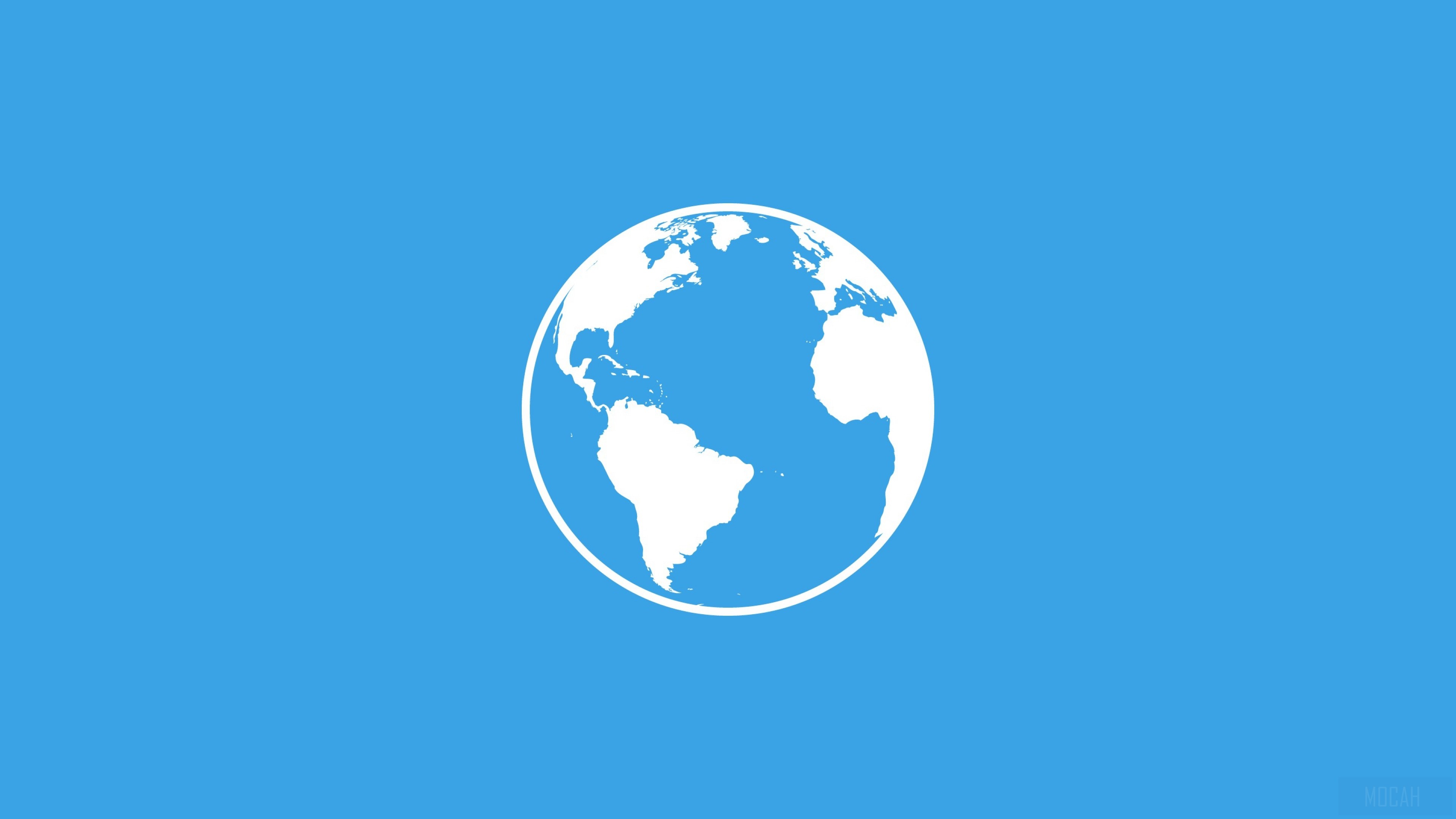 Minimalist Globe Illustration 4K HD Wallpaper
