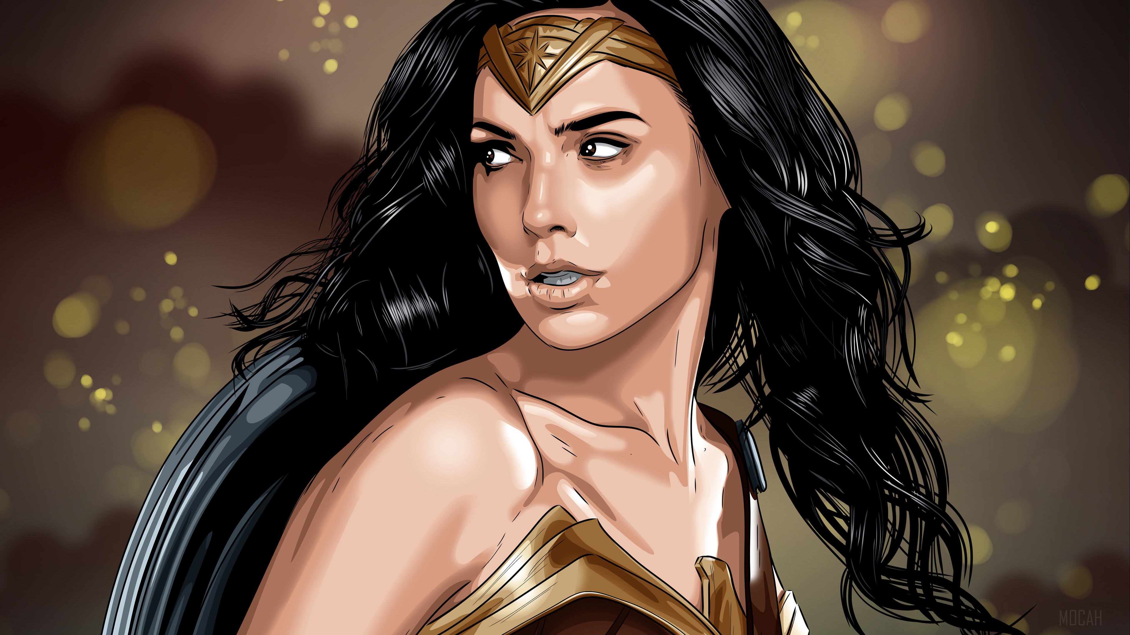 Wonder Woman Artwork HD Wallpaper