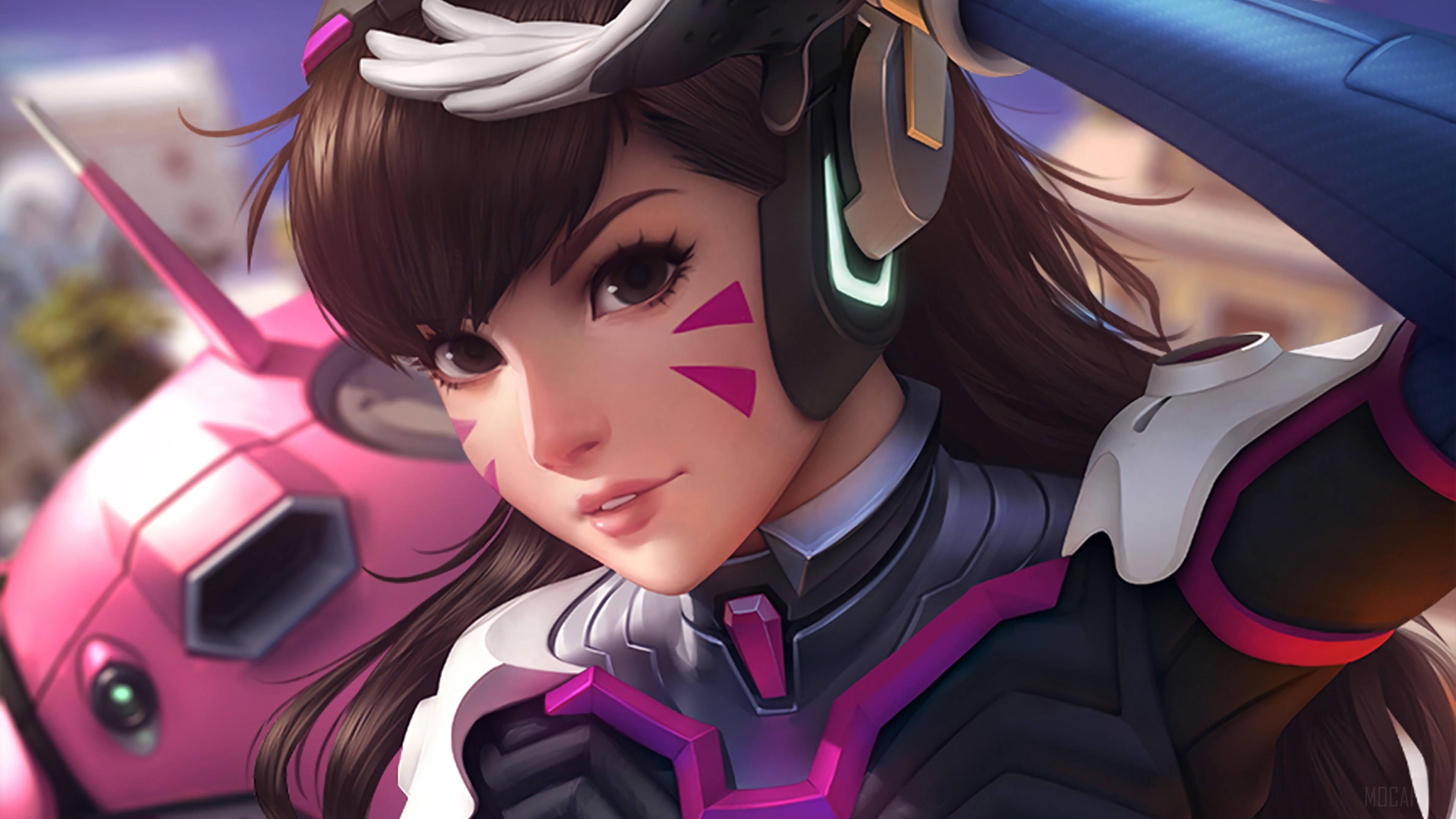 D.Va from Overwatch 4K HD Wallpaper