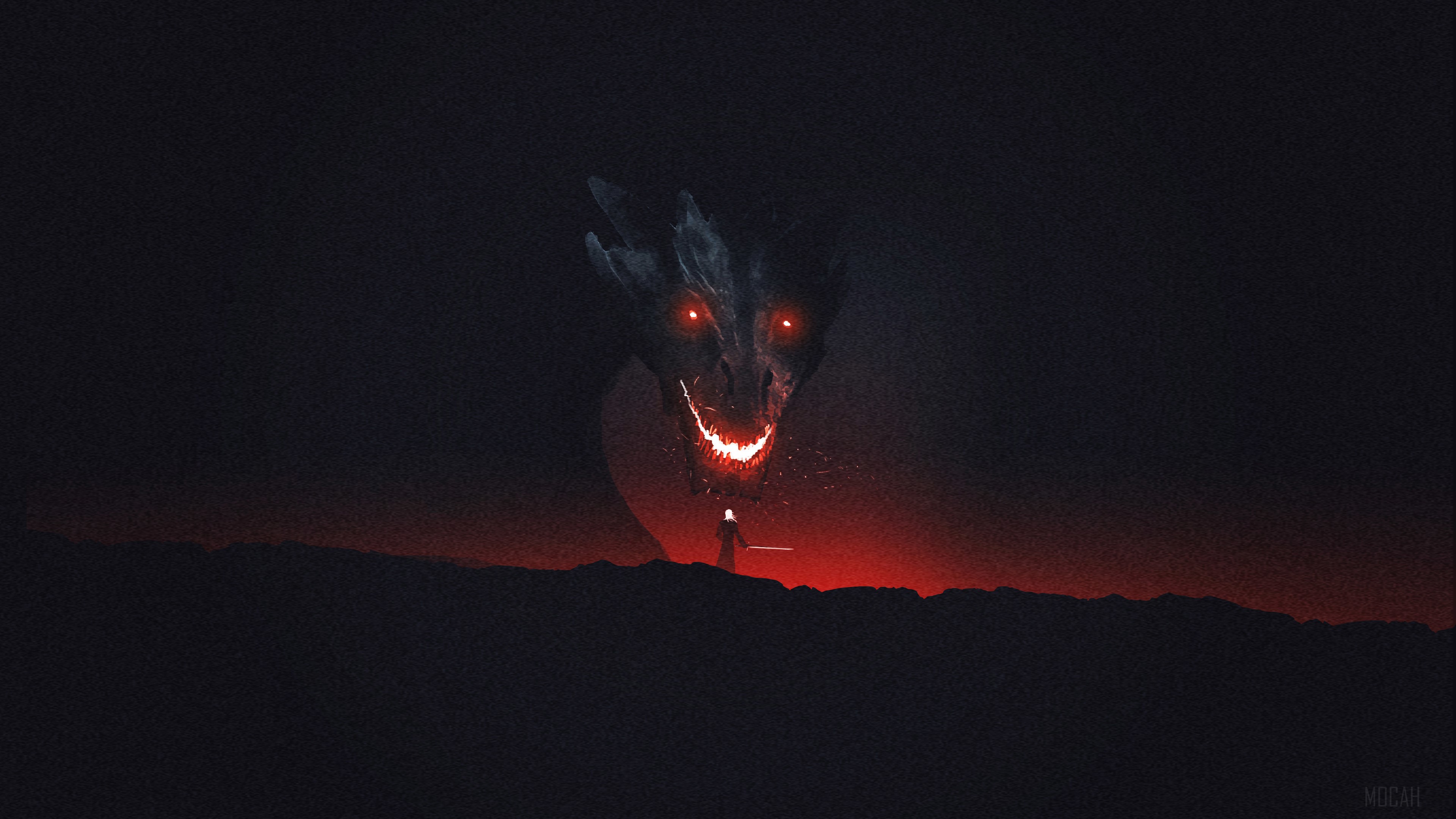 Dragon from Game of Thrones 4K Artwork HD Wallpaper