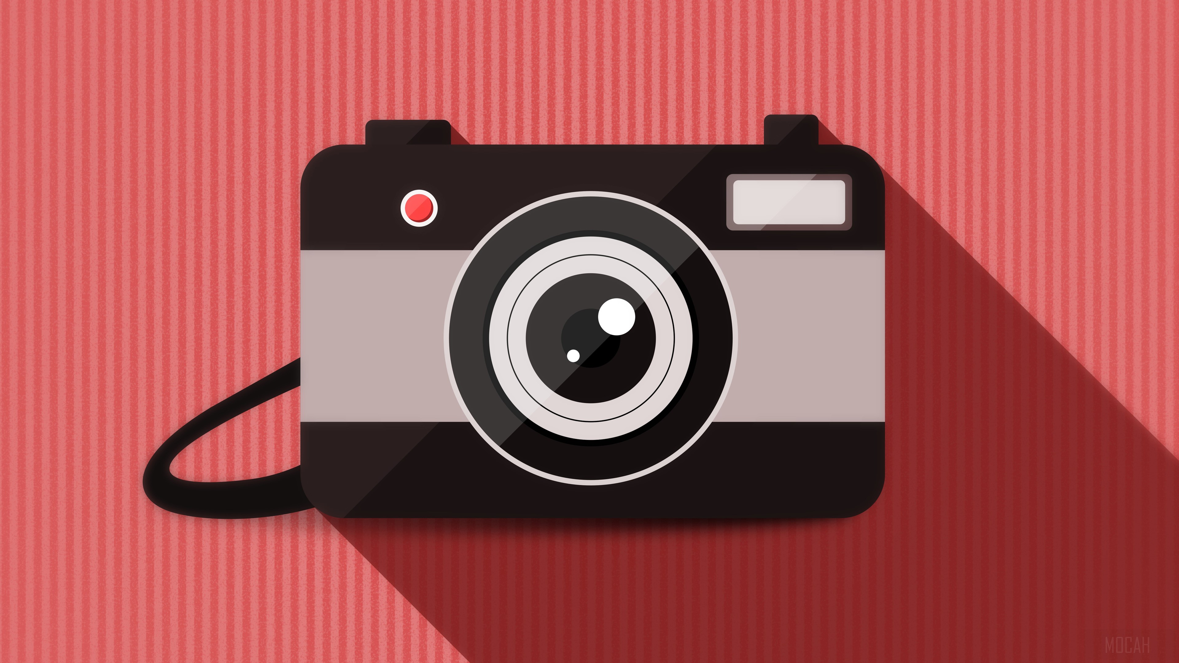 Minimalist Camera Vector 4k HD Wallpaper
